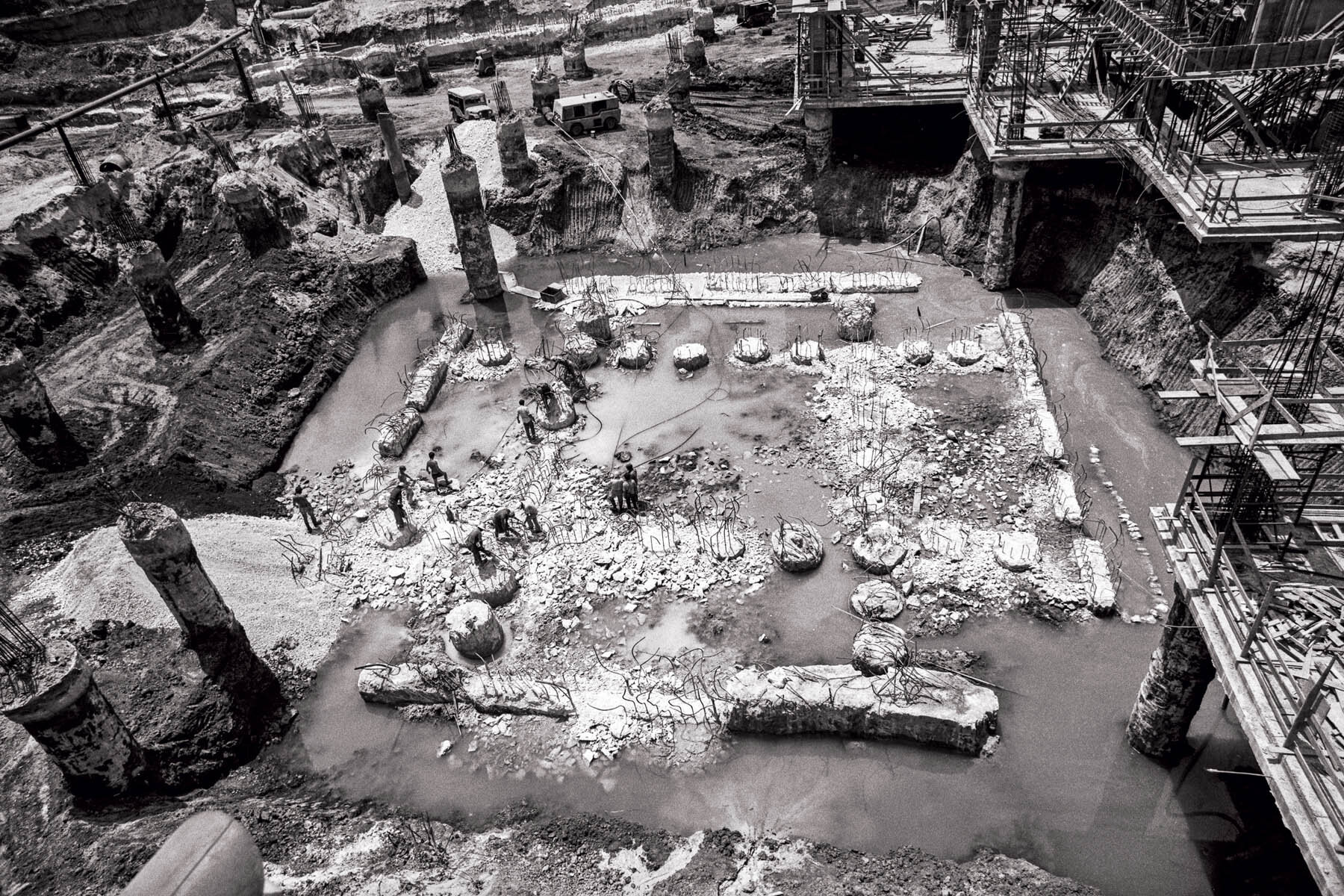 Dizengoff Center construction