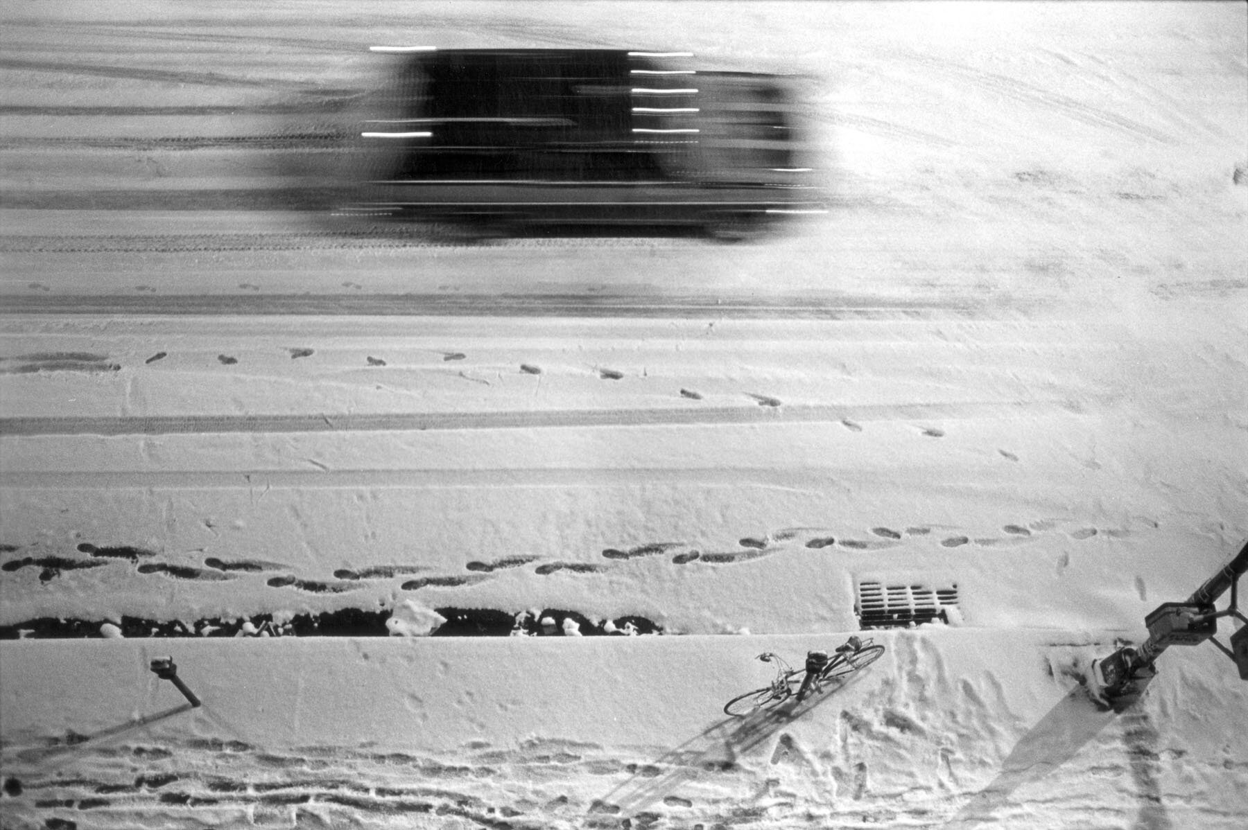 Snow on Avenue A,  East Village, Manhattan