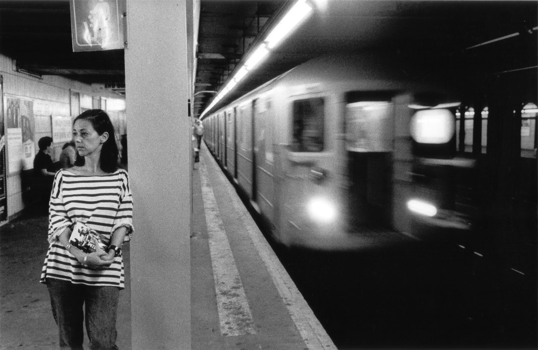 Girl Day Dreaming, New York Subway