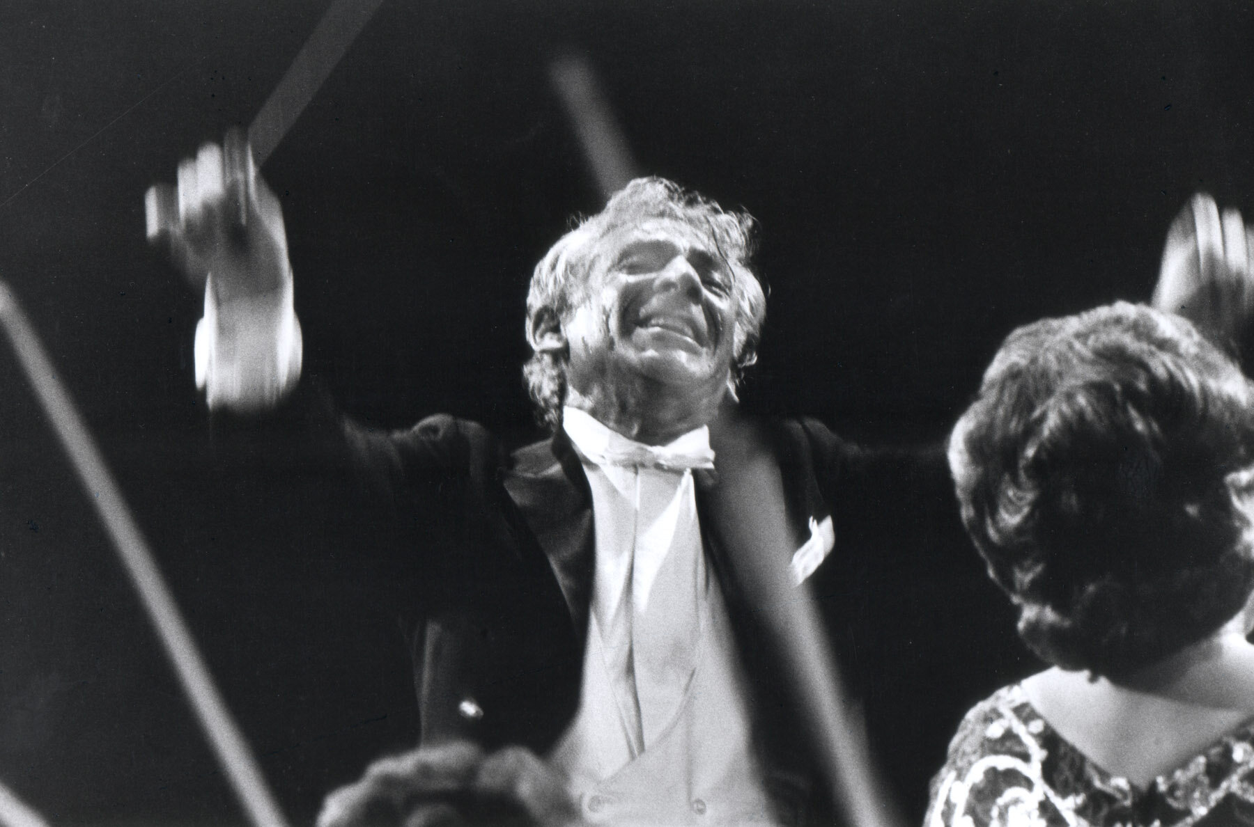 Leonard Bernstein, conducting the Israel Philharmonic
