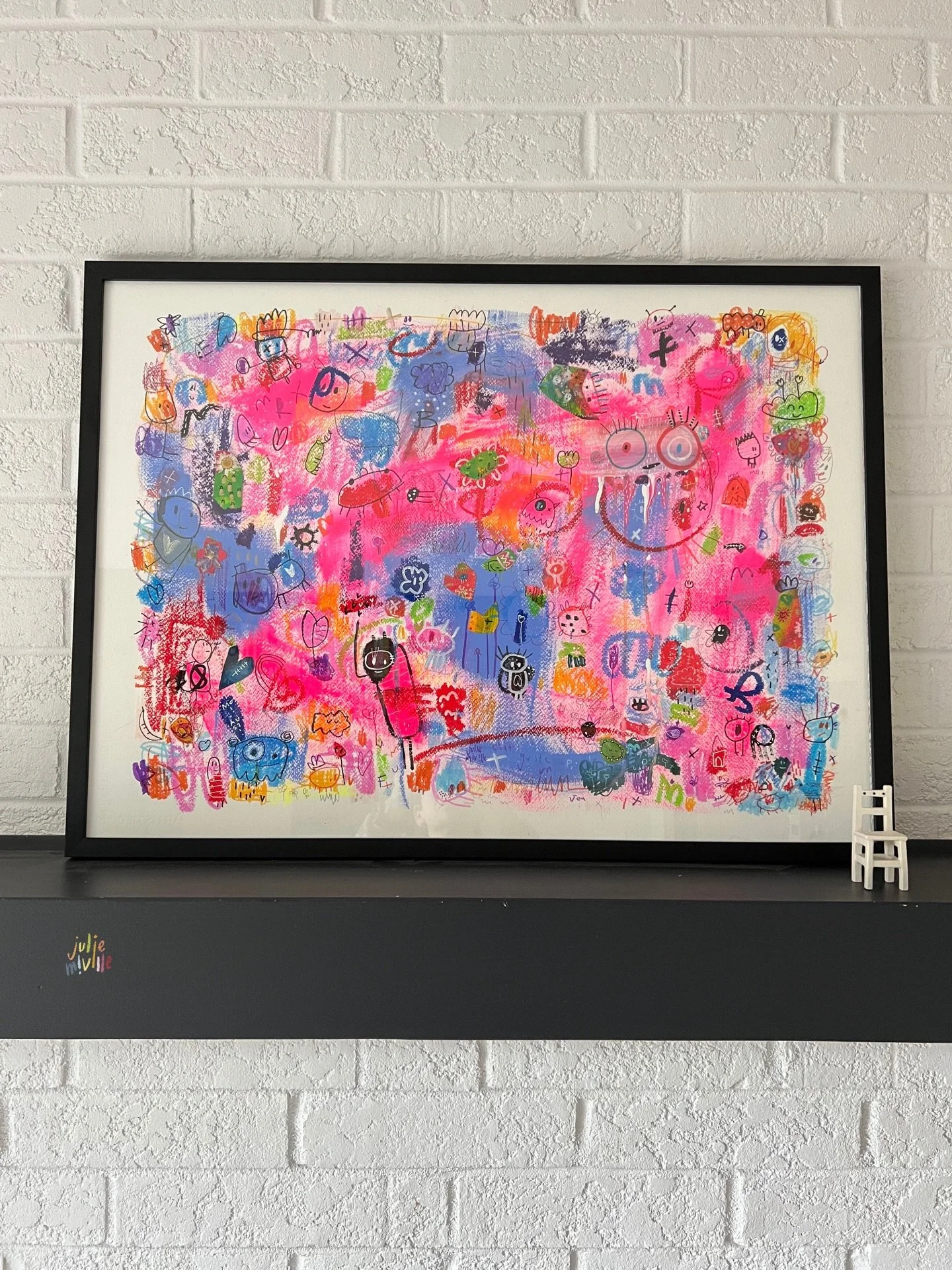 Projet 26 &mdash; dessin 35

Cartographier mon parcours&hellip;

Des traces, des couleurs,
des personnages qui reviennent,
des gestes qui &eacute;voluent.

Un grand territoire int&eacute;rieur
o&ugrave; tout se rencontre.

Encadr&eacute; et disponibl