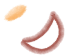 Dessin humoristique d'une bouche souriante rouge avec langue
