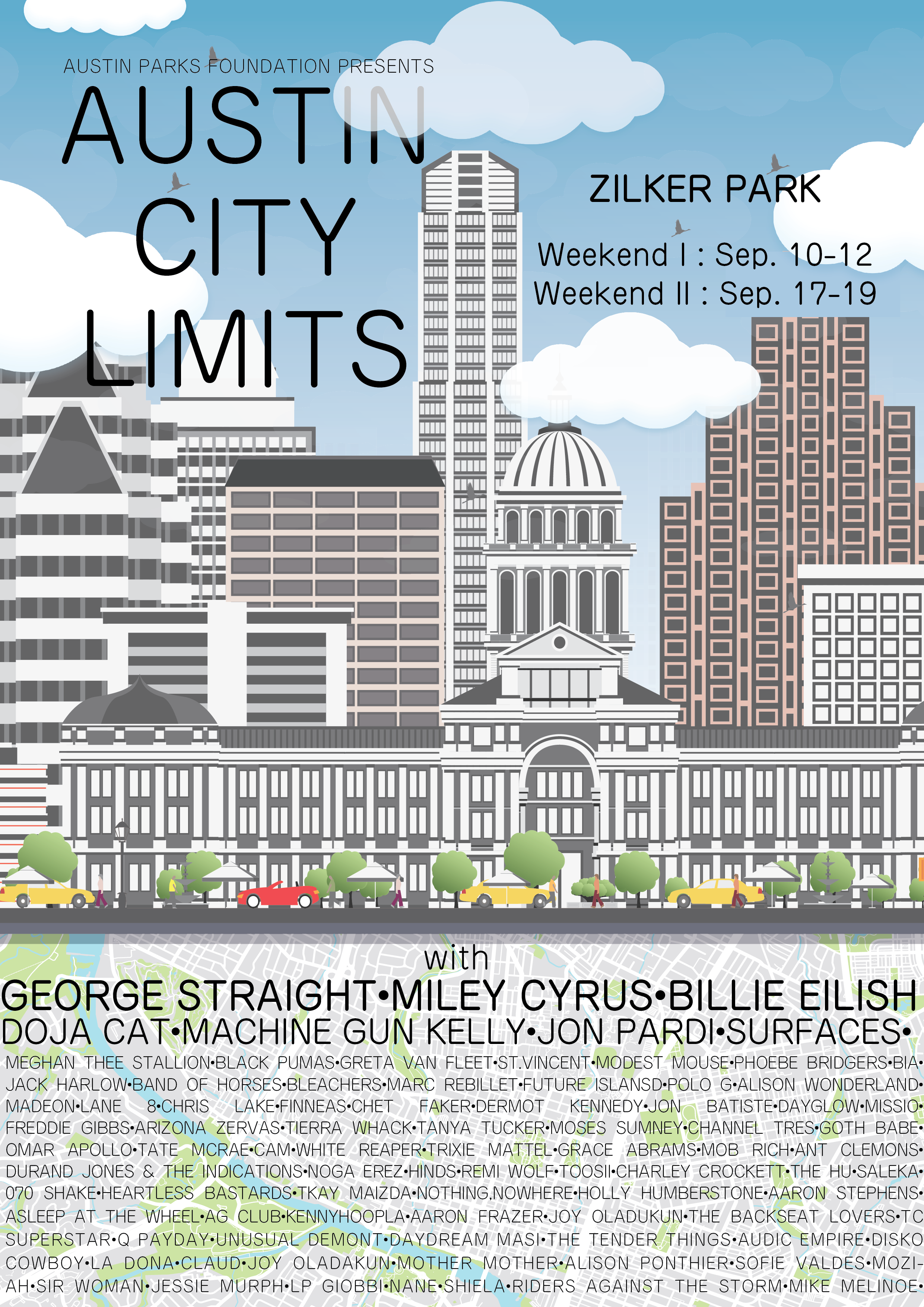 Austin City Limits mock poster design
