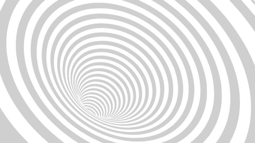 Black and white spiral optical illusion creating a vortex effect.