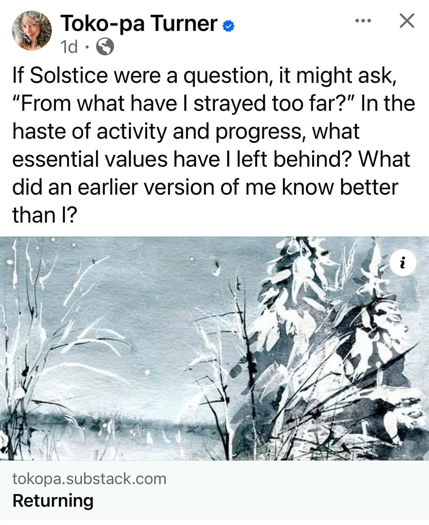❄️
If Winter Solstice were a question&hellip;
Thank you @tokopa