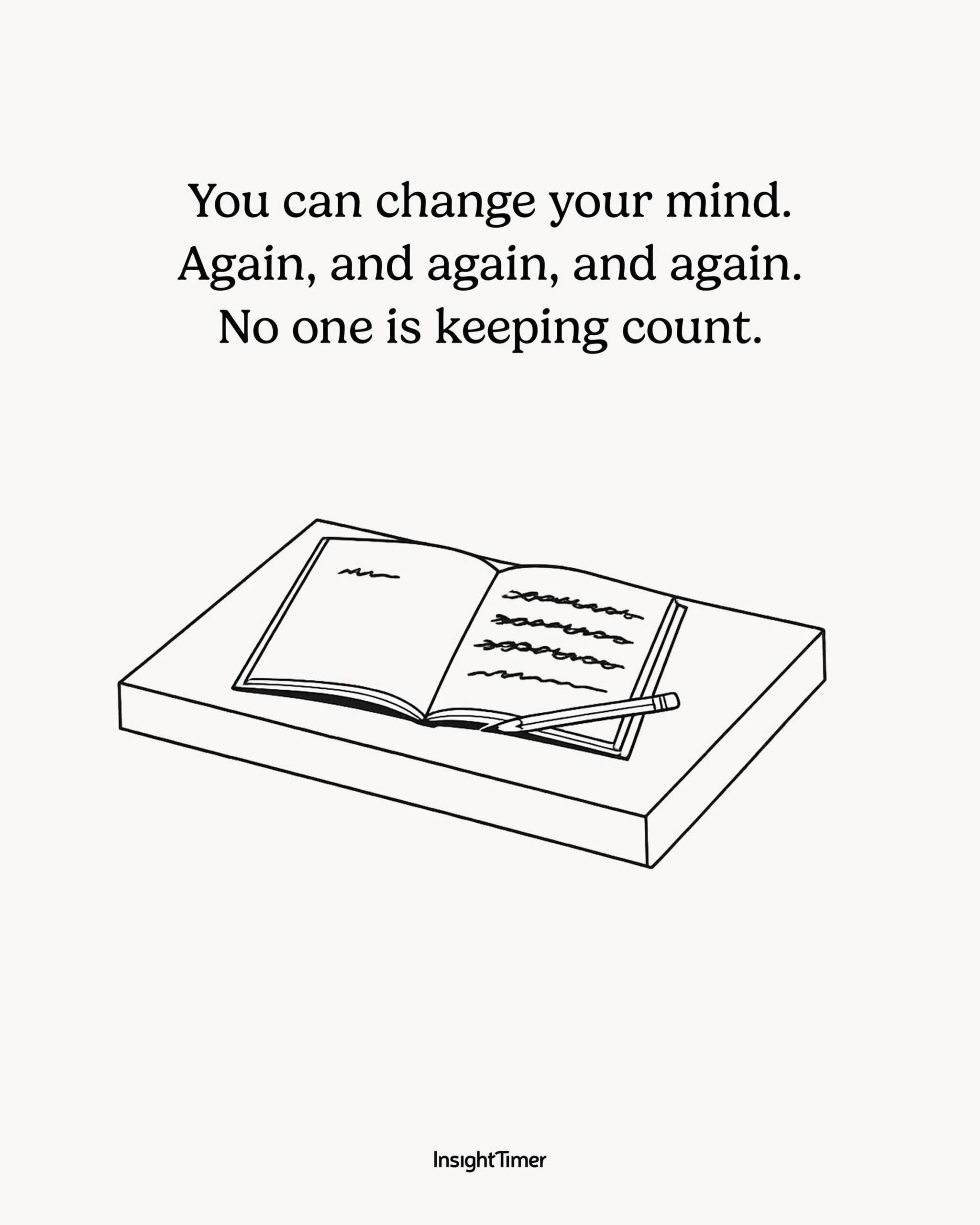 🤍 

Lately I&rsquo;ve been thinking about how much energy we spend defending decisions we&rsquo;ve already made.

A job.
A relationship.
A belief.
A dream.

As if changing our minds means we were wrong.

What if it simply means we&rsquo;ve grown?

Y