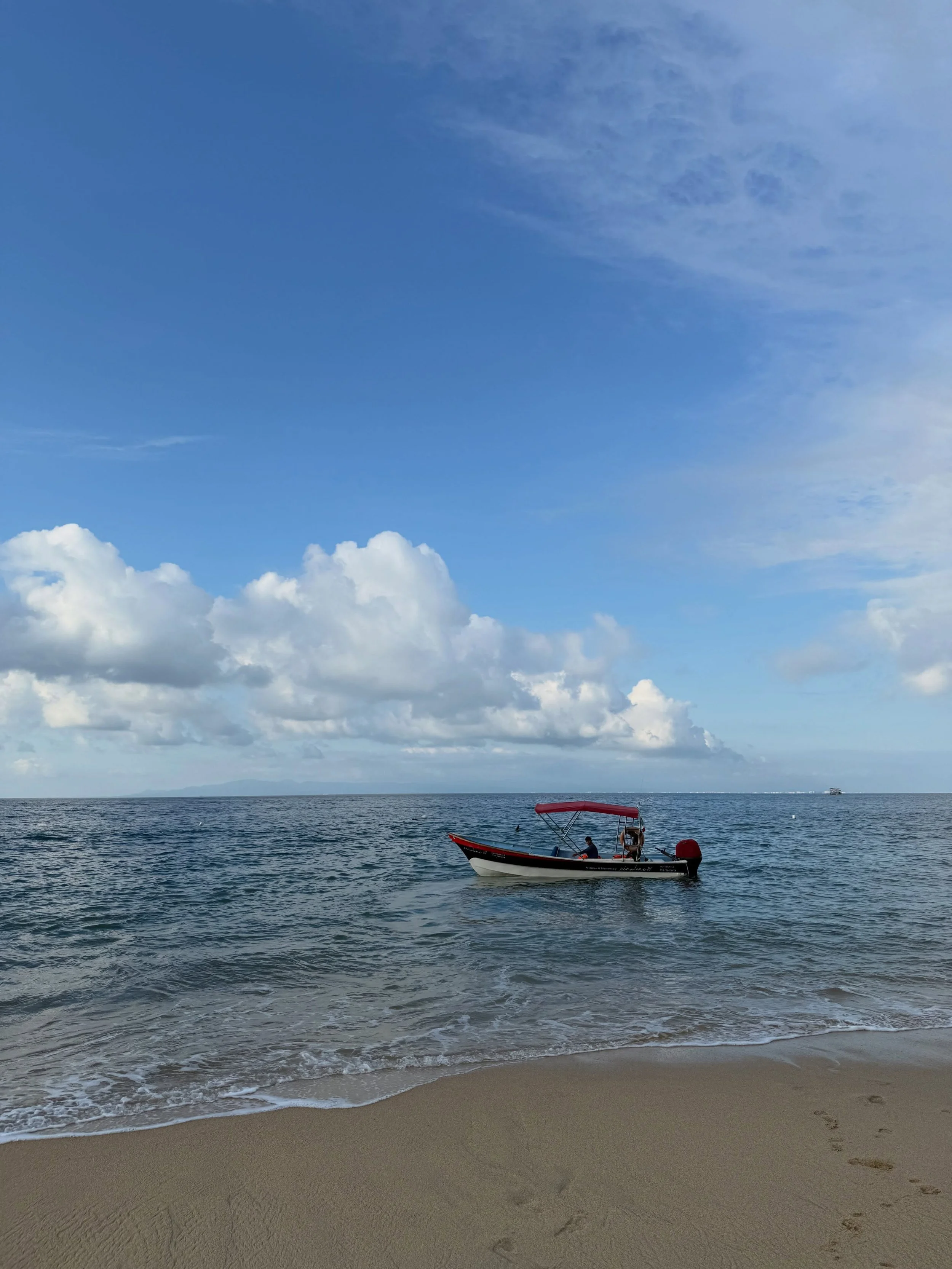 Yesterday, on the boat to Quimixto, I got teary.

We were crossing the water toward the jungle off the coast of Puerto Vallarta, and I kept thinking about how much can change in a day.

Before leaving, there were broken toilets. Concern for my son. A