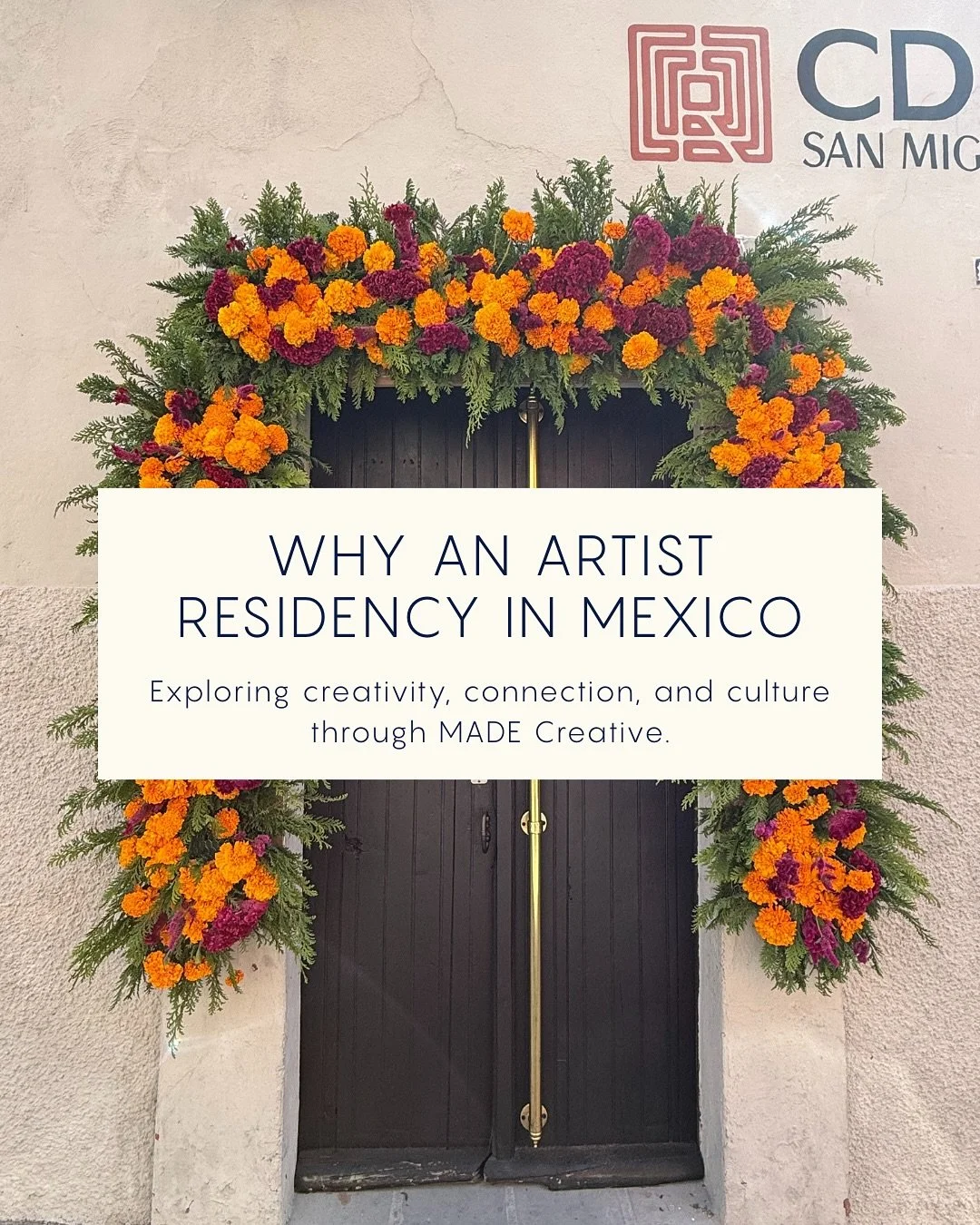 I&rsquo;ve been a bit quiet while settling into an artist residency with @made_creatives_in_residence in San Miguel de Allende, Mexico. Scroll though to learn about why applying to residencies, and this one specifically, is vital for my artistic prac