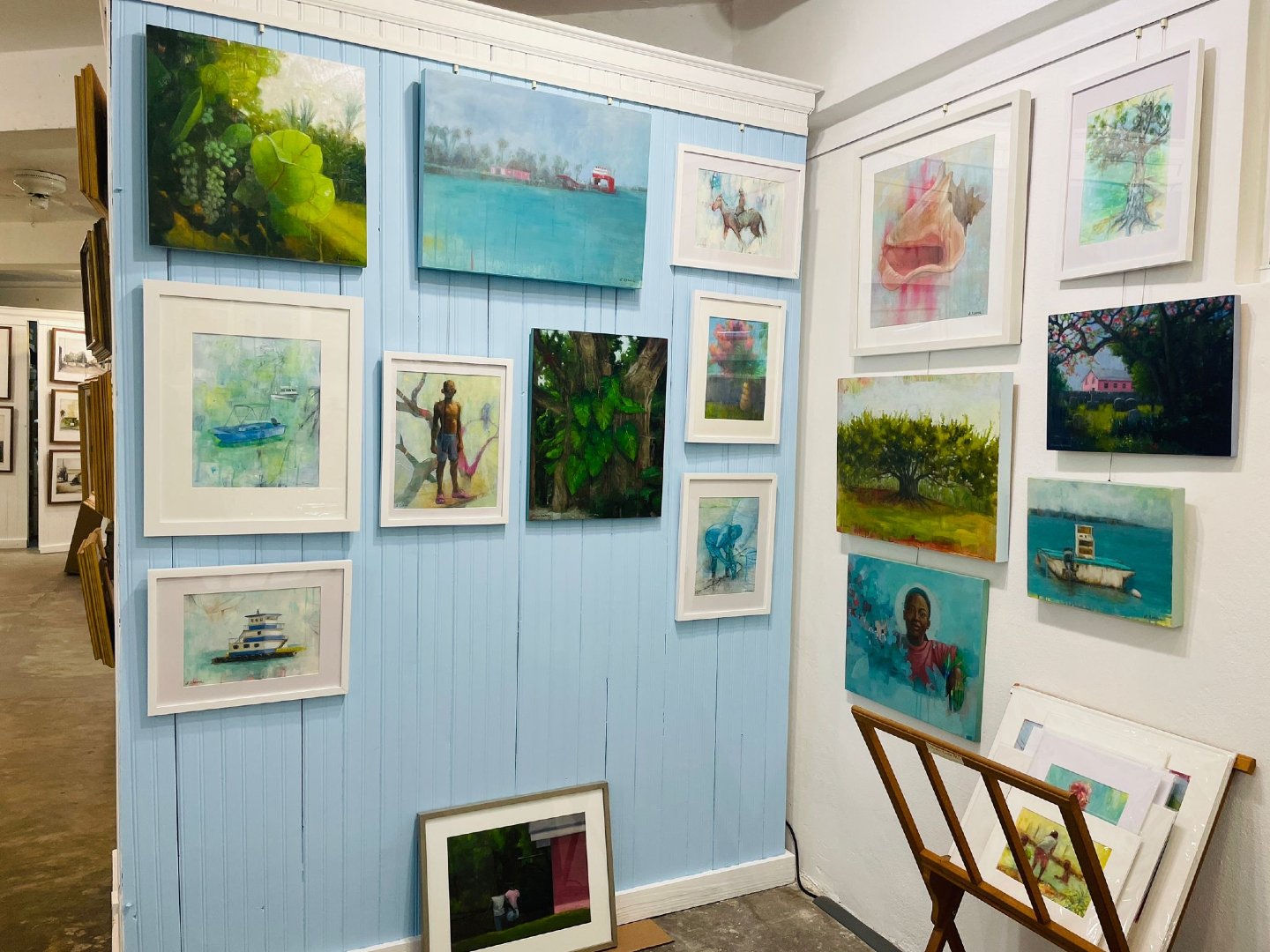 The boxes have arrived just in time for the season opening at Princess Street Gallery in Harbour Island, Bahamas.

It&rsquo;s always a mix of excitement and nerves sending paintings off across the ocean, but seeing them unpacked and on the walls make