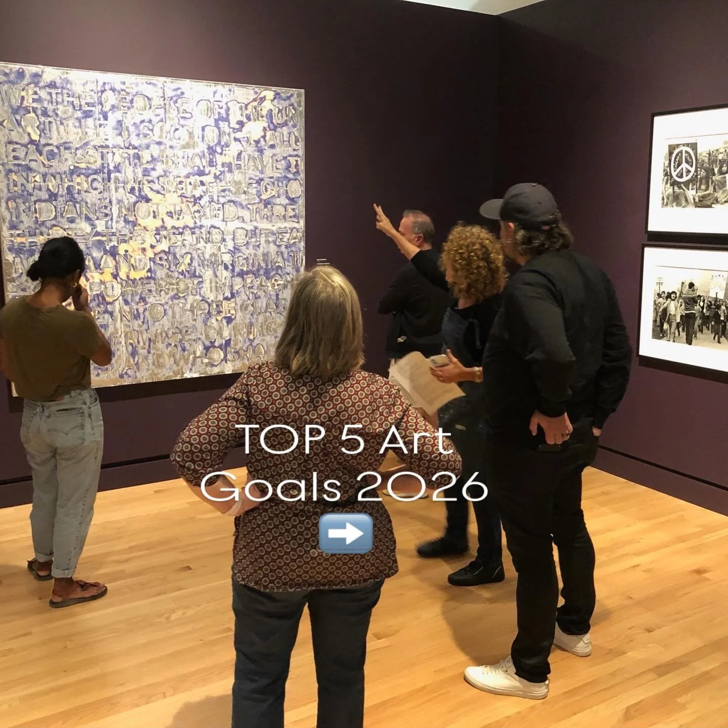 The top goal impacts whether or not the others are possible: 

#1 Make my best artwork that comes from the heart and represents my truest self and values. 

#artgoals 
#artistlife 
#artinstruction 
#artexhibitions