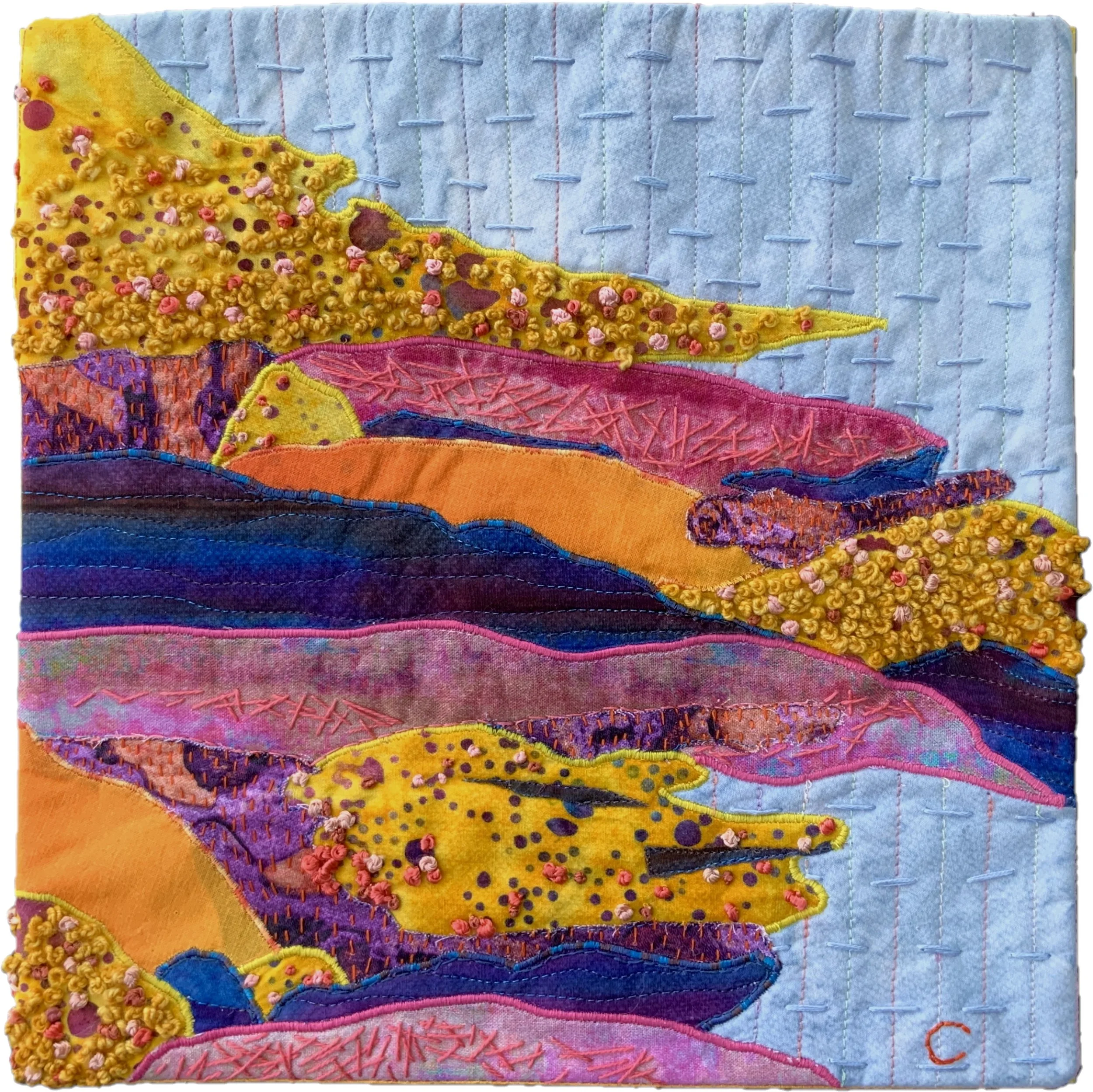 Emergent  |  2024  |  10"x10"  |  Mounted on Wood Panel