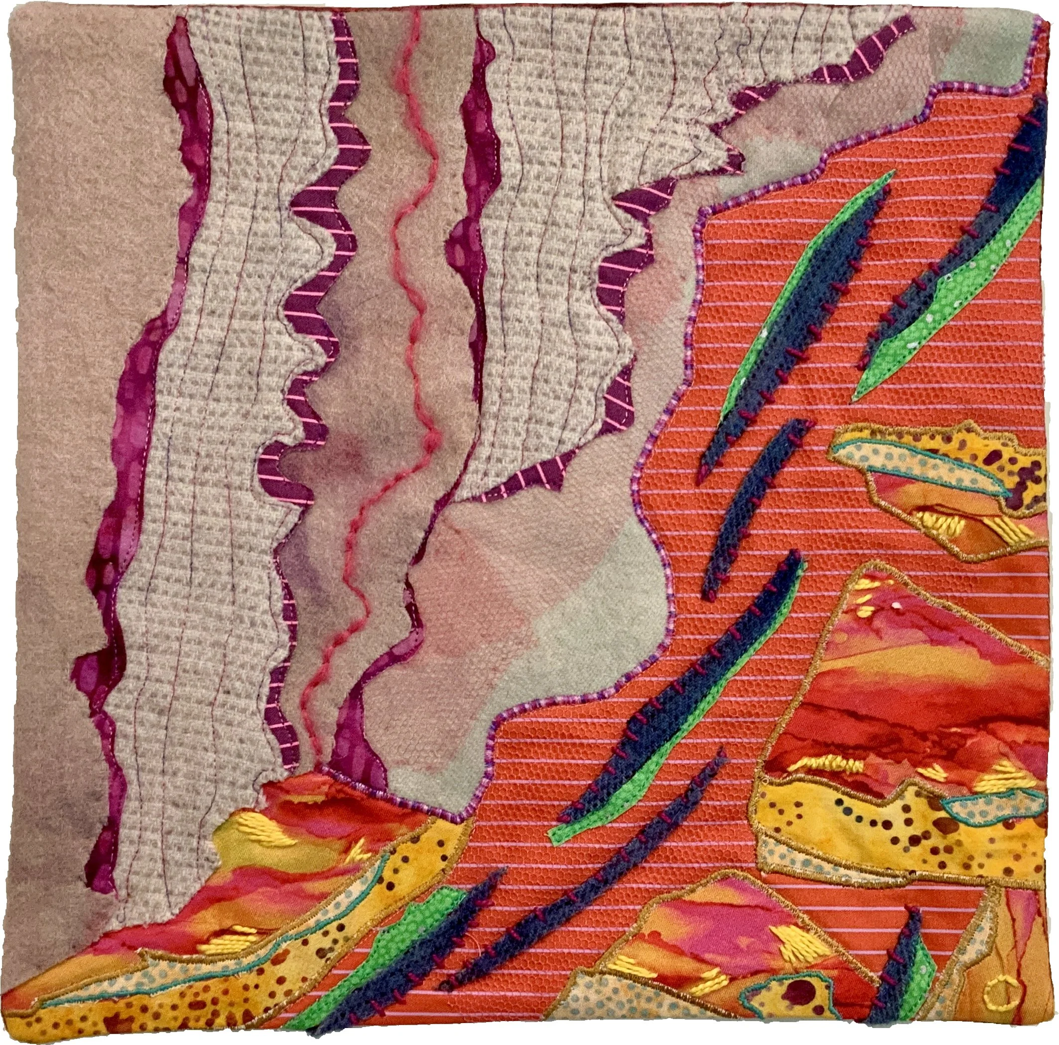 The Run  |  2024  |  12"x12"  |  Mounted on Wood Panel