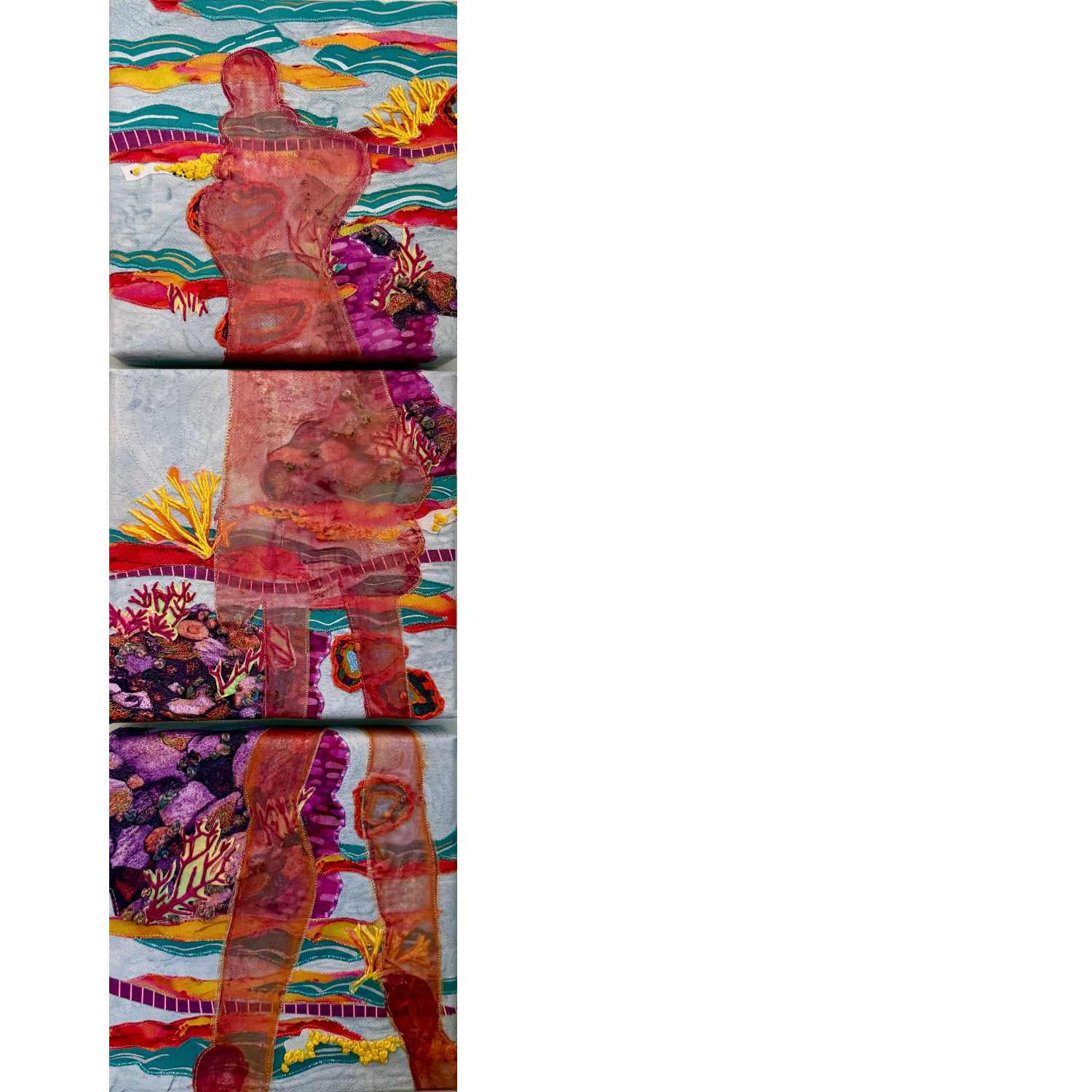 Sometimes We're Interrupted (Triptych)  |  2024  |  24" X 8"  |  Unframed