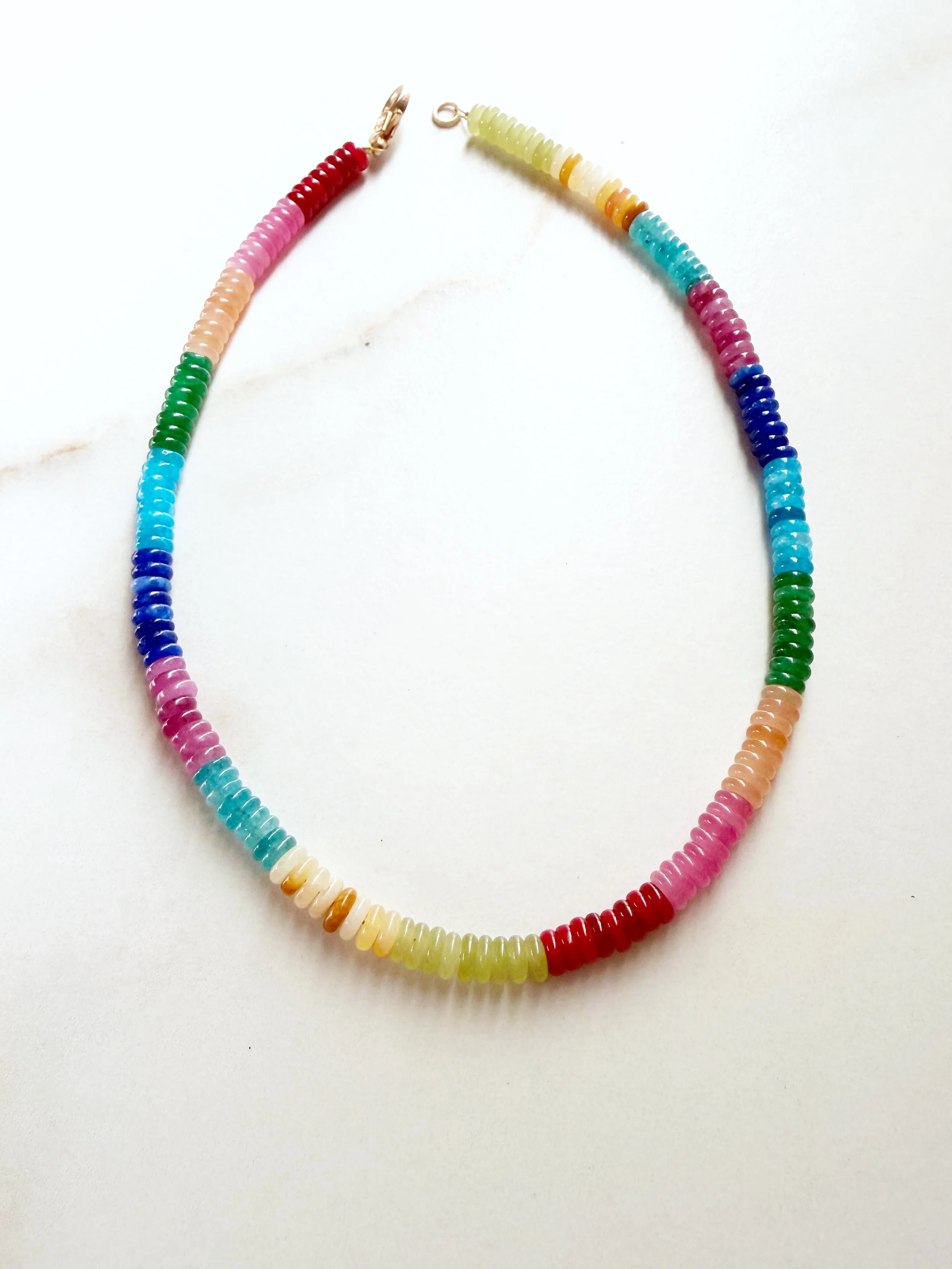 Jewel tone multi colored necklace (Copy) (Copy)