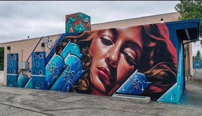 💎A true beauty of a collab between @atlasgraffiti &amp; @genoski! 

📷: @impermanent_art

📍 Find it at @altalomaelementaryschool 📚📓✏

📢 Shout out to our sponsors!! @giphyarts 🦠 @kobrapaint 🎨 @liquiddeath ☠ @1111.projects 🖌 &amp; with help fro