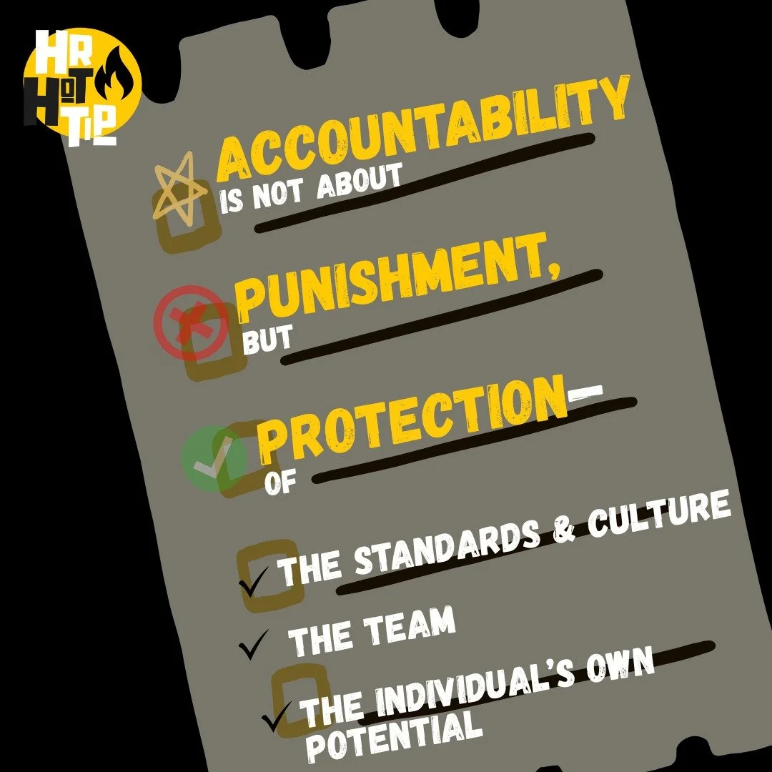 Accountability isn’t punishment. It’s protection.
When leaders hold people accountable, they’re not being harsh — they’re being responsible.
Accountability protects what matters most:
🛡️ The culture
🛡️ The standards