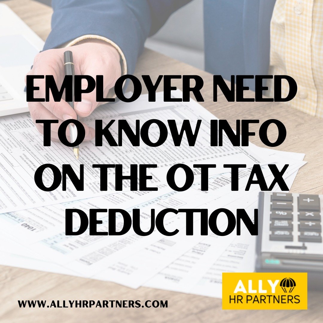 Employer-required actions are not as simple as they seem regarding reporting requirements related to the overtime earnings deduction now being made available to employees. 

Check out this summary of the hidden nuance and related actions items to mak