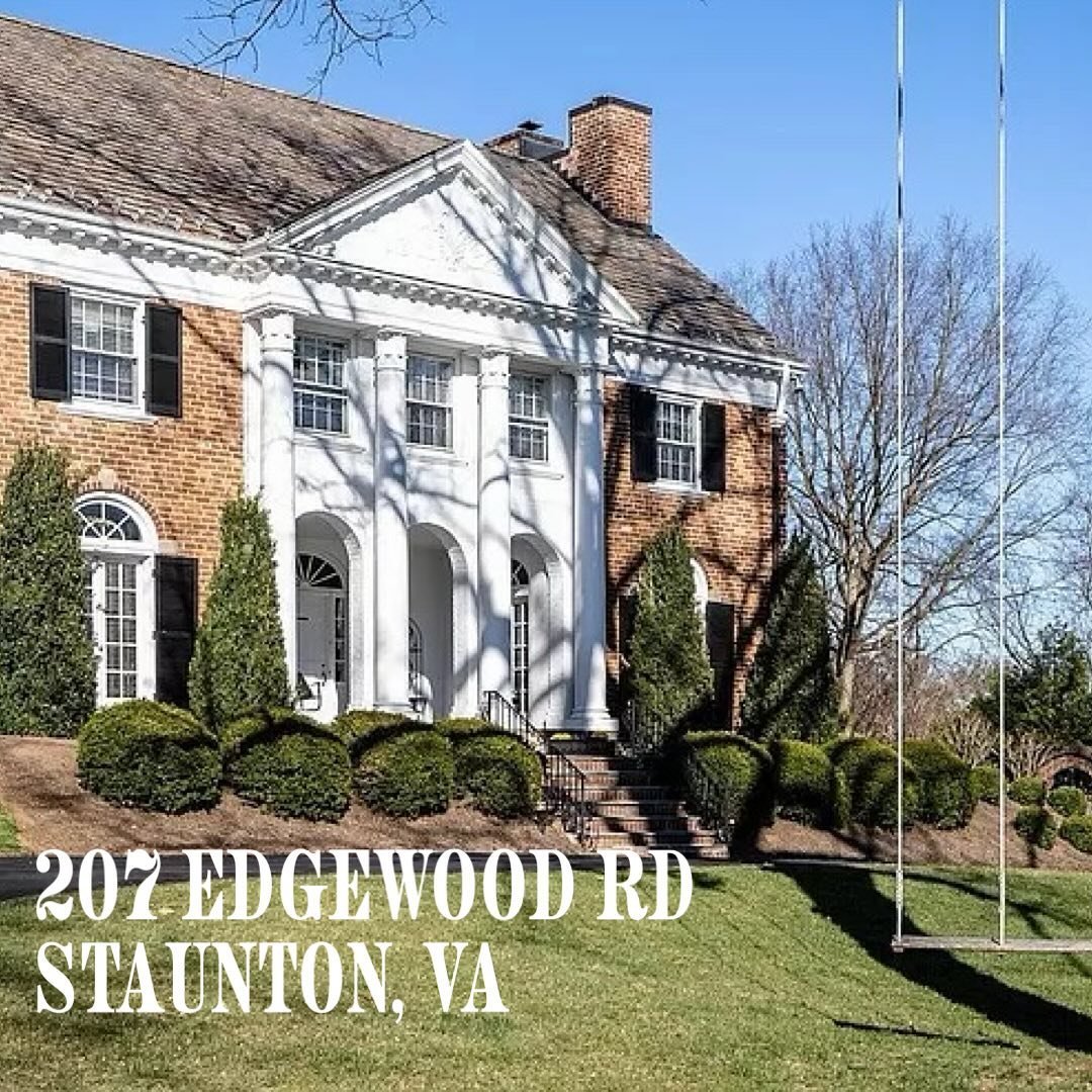 In honor of it being @historicgardenweekstaunton tomorrow, let&rsquo;s return to @shannonharrington beautiful listing, 207 Edgewood Rd, shall we? 🌞🌸

This year&rsquo;s garden week tours are all happening on Ridgewood Rd, right around the corner fro