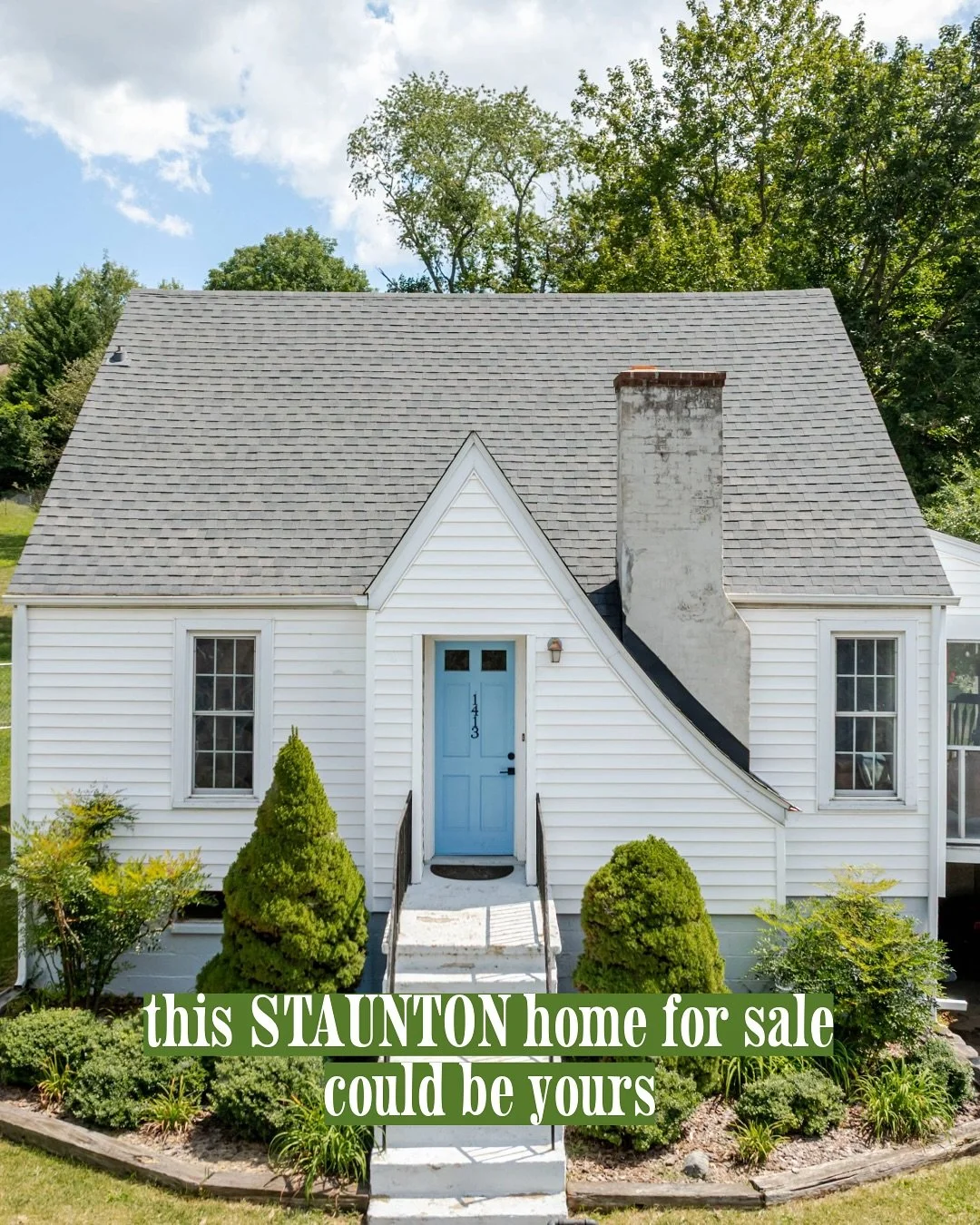 Welcome to 1413 Springhill Road - a bright, charming, move-in ready Staunton cutie available under $300k ✨
 
All the character of a 1940s cottage with original hardwood floors and the convenience of updated living spaces. The fully renovated kitchen 