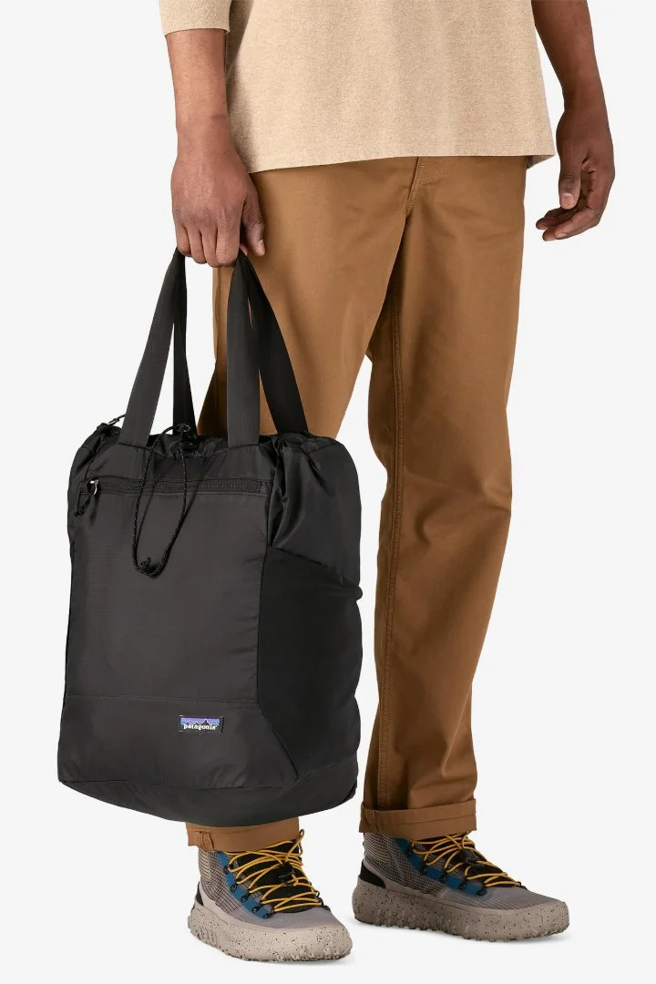 patagonia ultralight black hole tote pack - black body wear Used Patagonia Worn Wear-Ultralight Black
