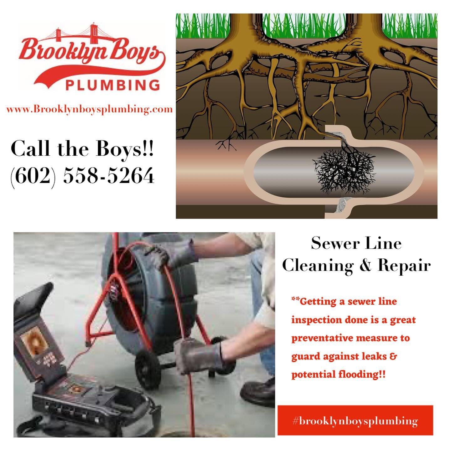 Sewer Line Cleaning &amp; Repair !! Call the boys at #brooklynboysplumbing #phoenixplumber #plumbingservices #scottsdaleaz #paradisevalleyaz #plumbinginspections #plumbinginstallations #servicingourcommunity #homerepairs #azplumber #plumbingproblems 