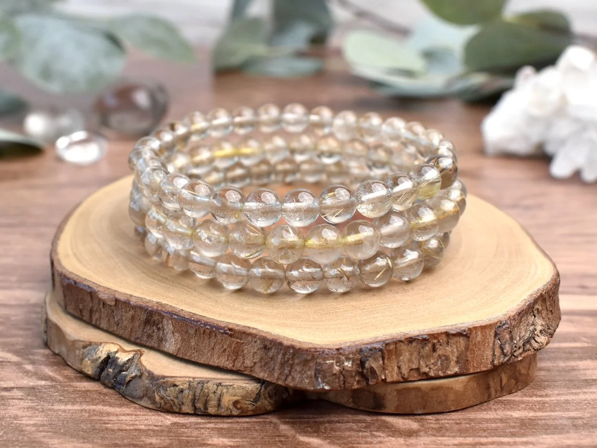 Working with Gold Rutilated Quartz