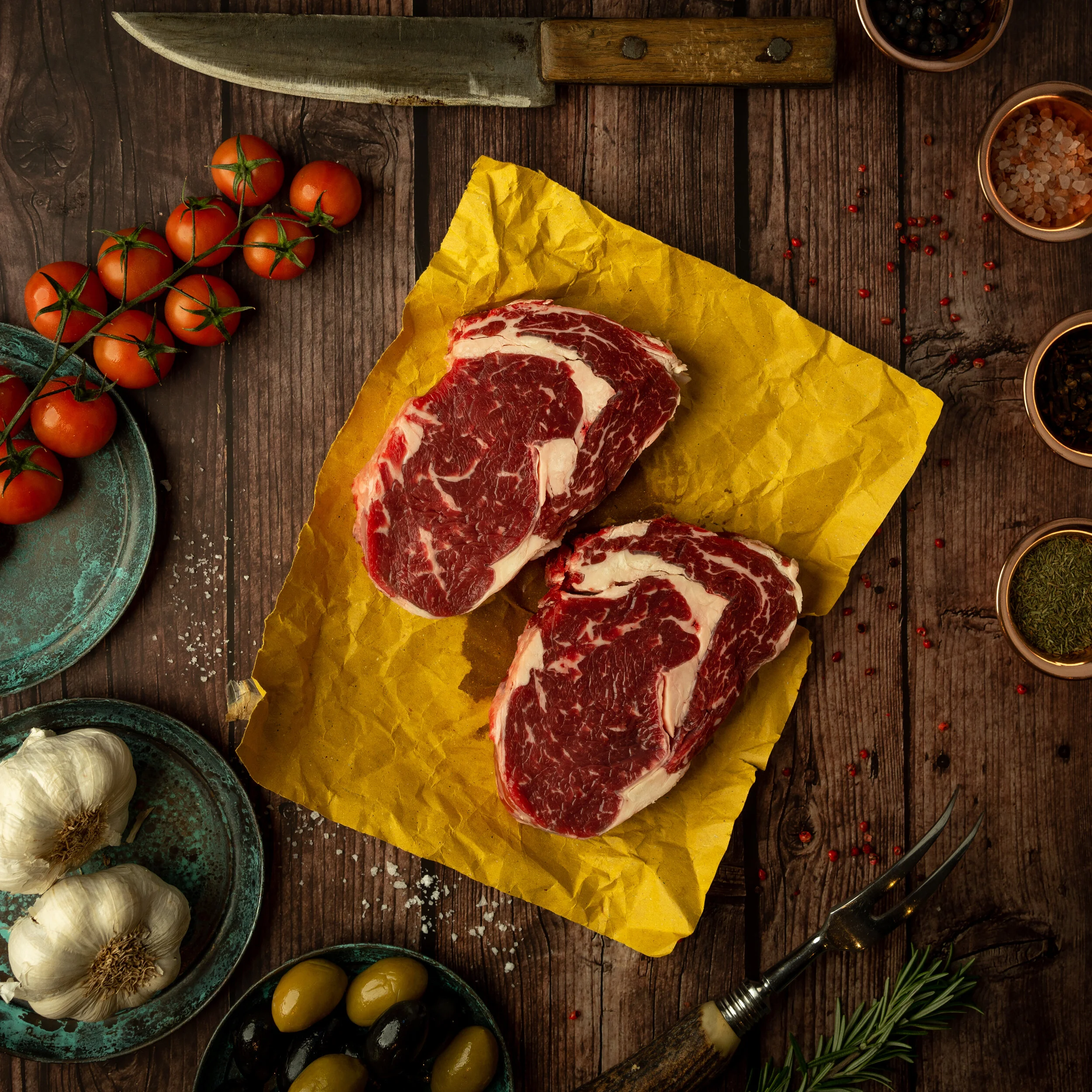 Dry Aged Rib Eye Steaks