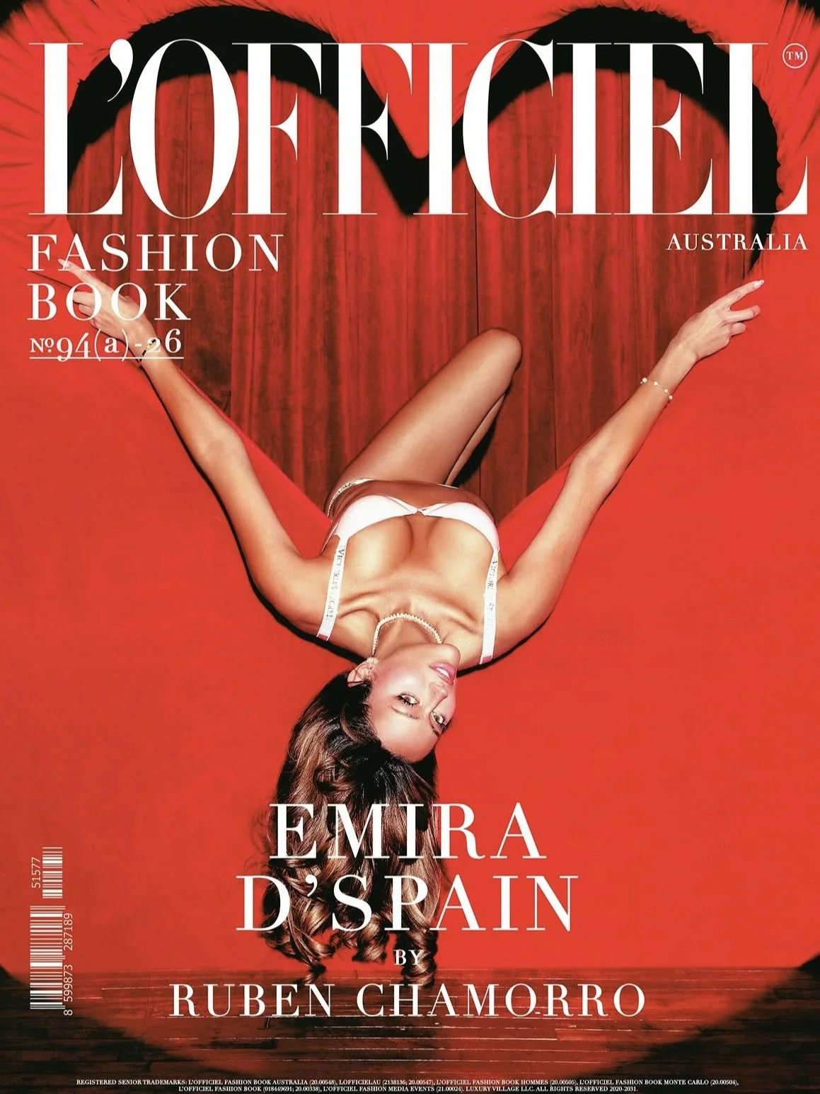 Emira D'Spain for L'Officiel Australia x Victoria's Secret