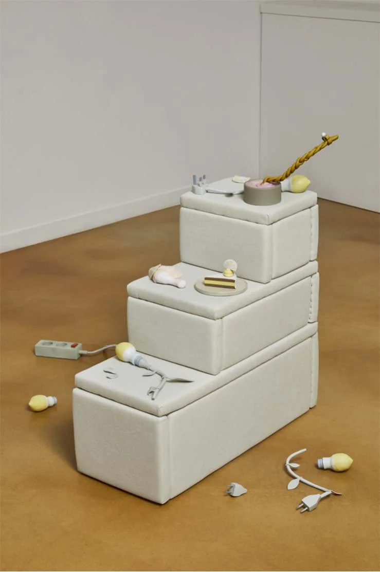Christine_Lee_Getting ready to head out_paint on clay_81x27x69cm_2021.jpg