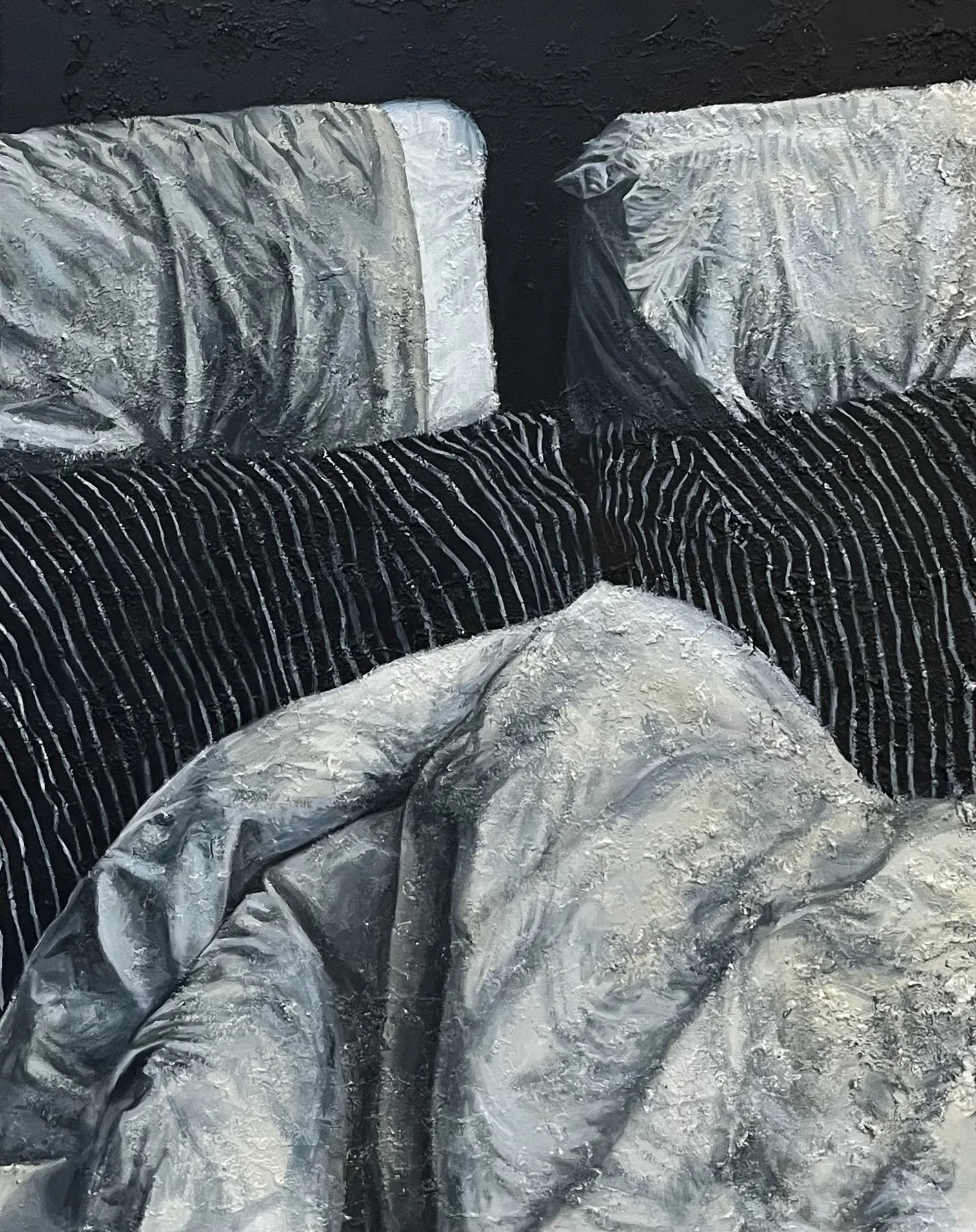 Se Young Yim,11;11, 2023, cement and acyrlic on canvas, 22x28 inches.jpg