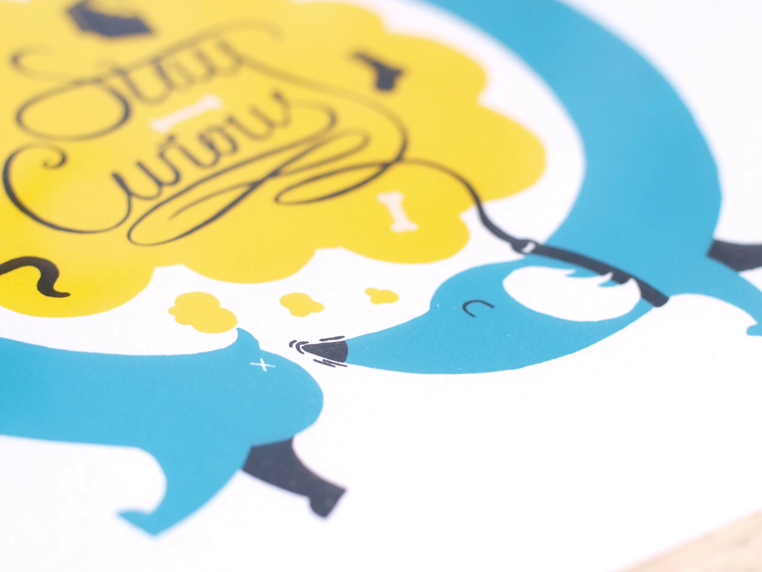 Stay Curious - 3 colour screenprint