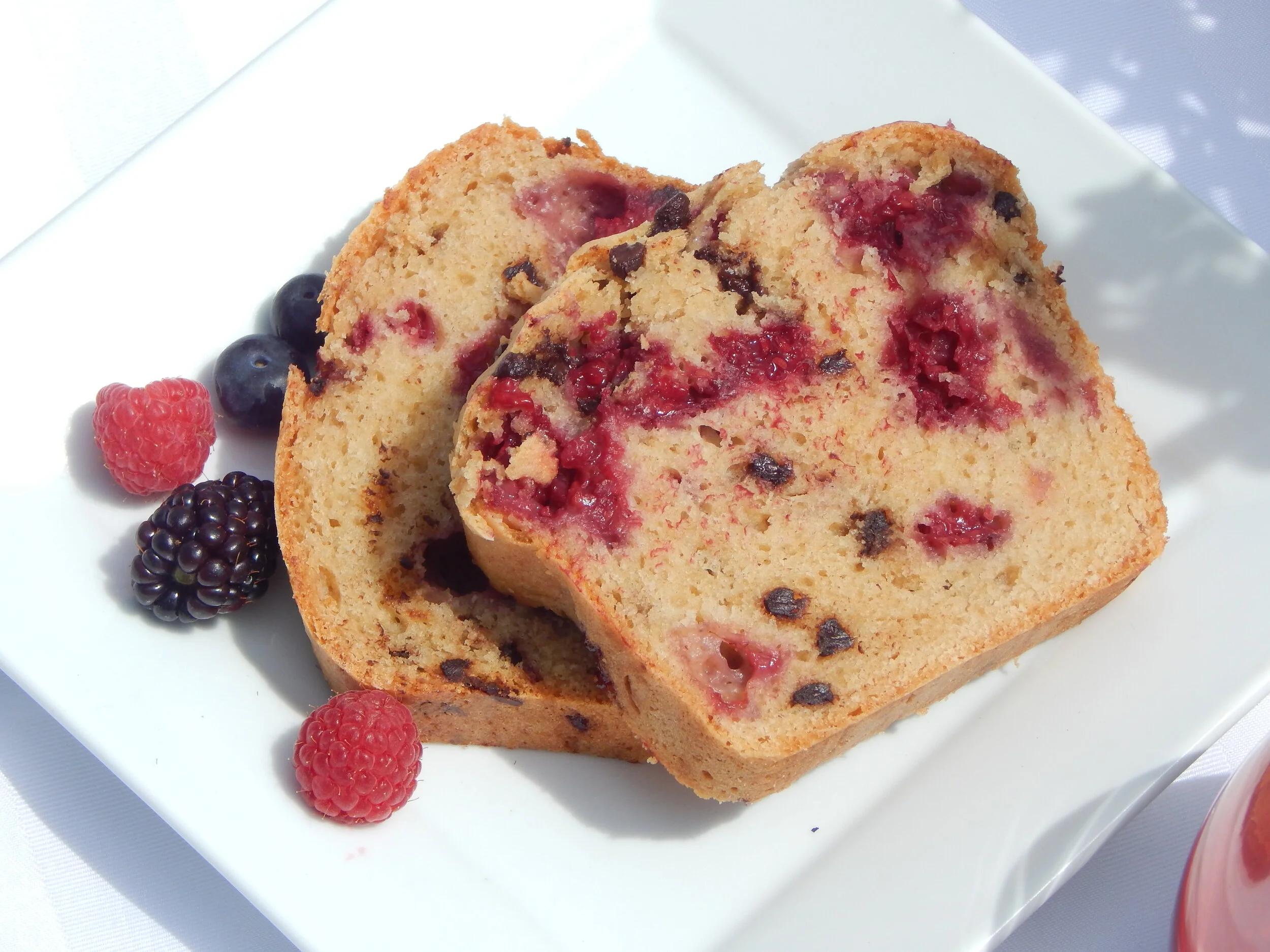 Raspberry Chocolate Loaf