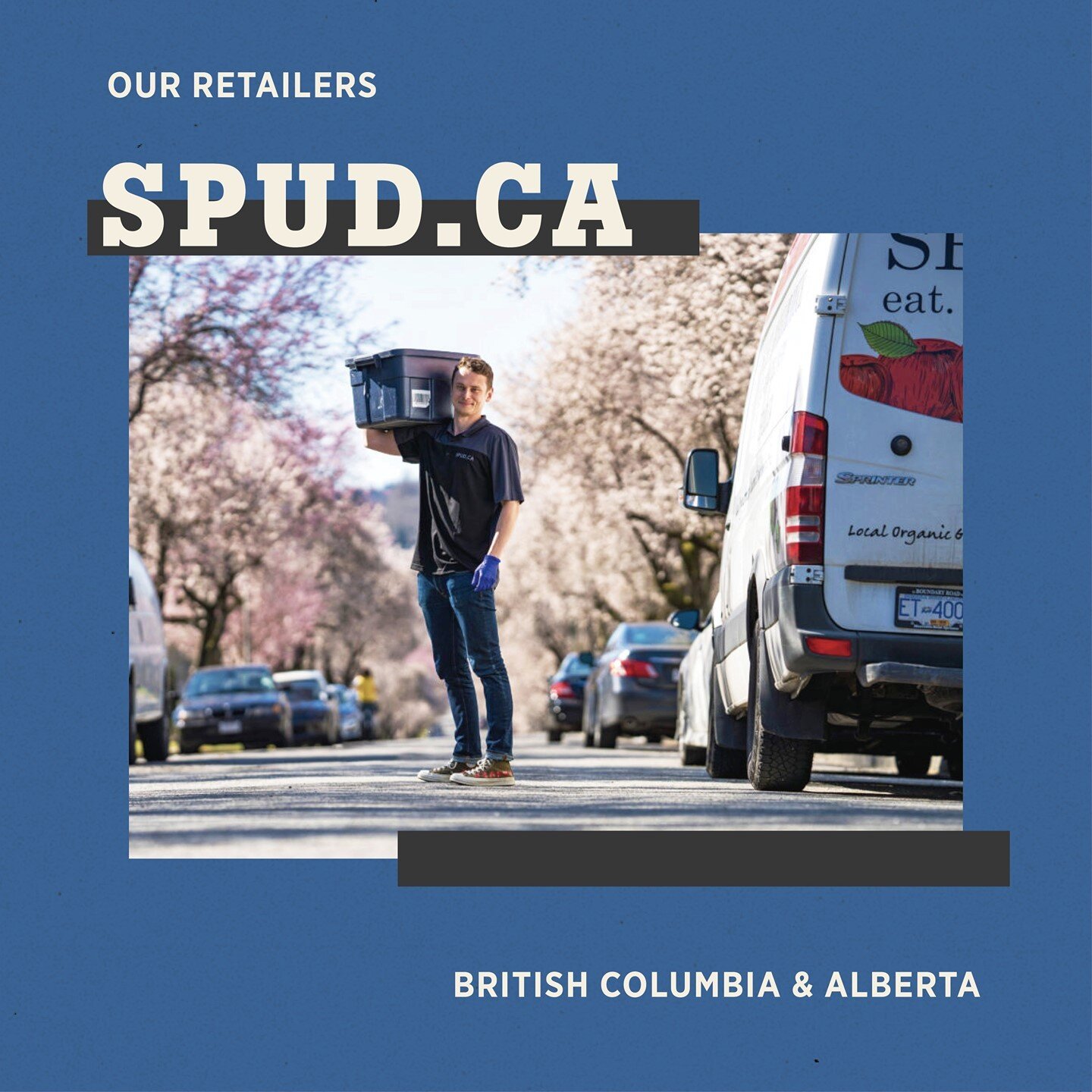 If you like the idea of having Anita&rsquo;s delivered to your front door, and you live near Vancouver, Victoria, Kelowna, Calgary, or Edmonton, Spud.ca is the retailer for you!!!⁠
⁠
Since 1997 Spud has been committed to providing simple access to re