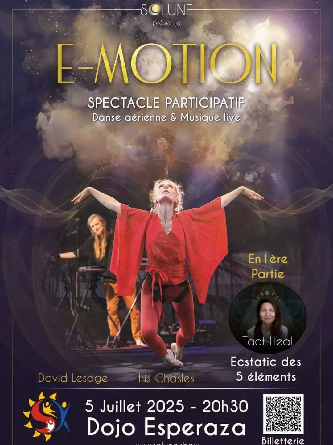 ‼️ C'est le moment de r&eacute;server ta place ‼️
Parce-qu'on &agrave; besoin de se retrouver pour c&eacute;l&eacute;brer l'amour, la beaut&eacute; et le lien ❤️
Ce spectacle est une invitation &agrave; communier tous et toutes ensemble. 
Tu ne seras