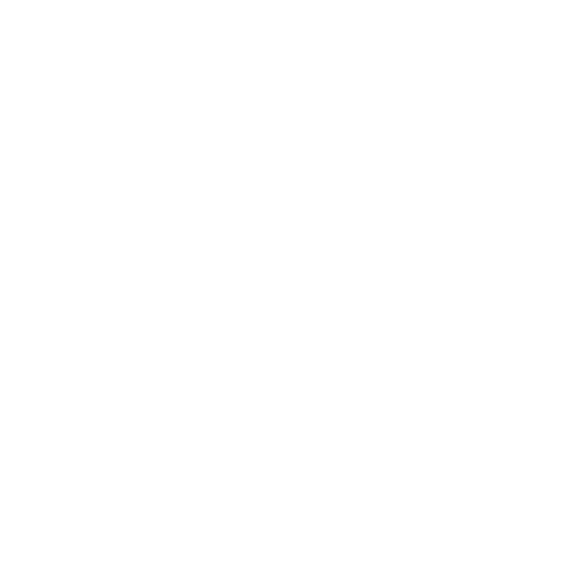 Geometric drawing of an outline square with sections divided by vertical, horizontal, and circle lines.
