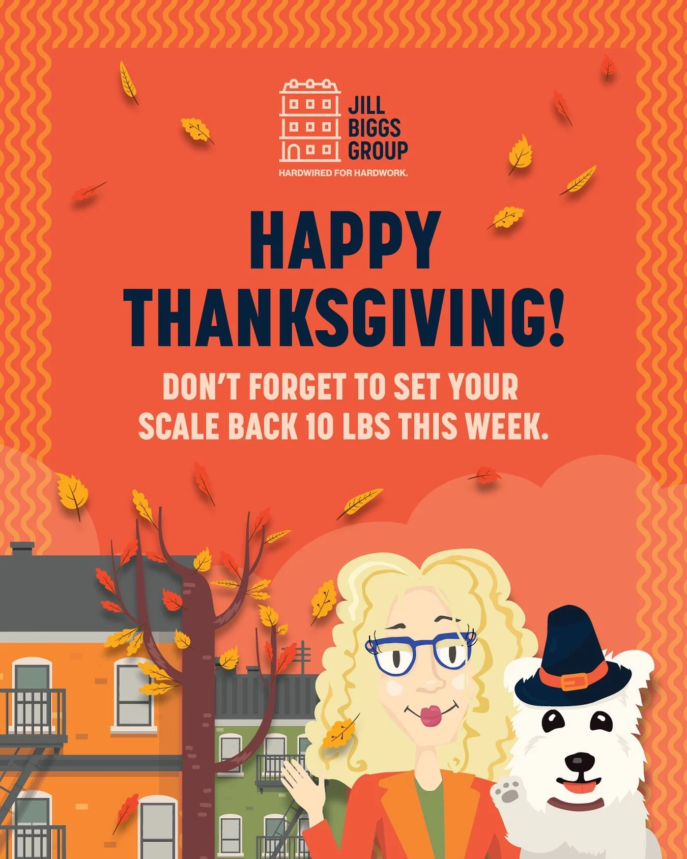 From our family to yours, Happy Thanksgiving! &hellip; and no matter how you celebrate or who you spend it with, don&rsquo;t forget to turn the scale back 10lbs. 
#jbg #happythanksgivng #grateful