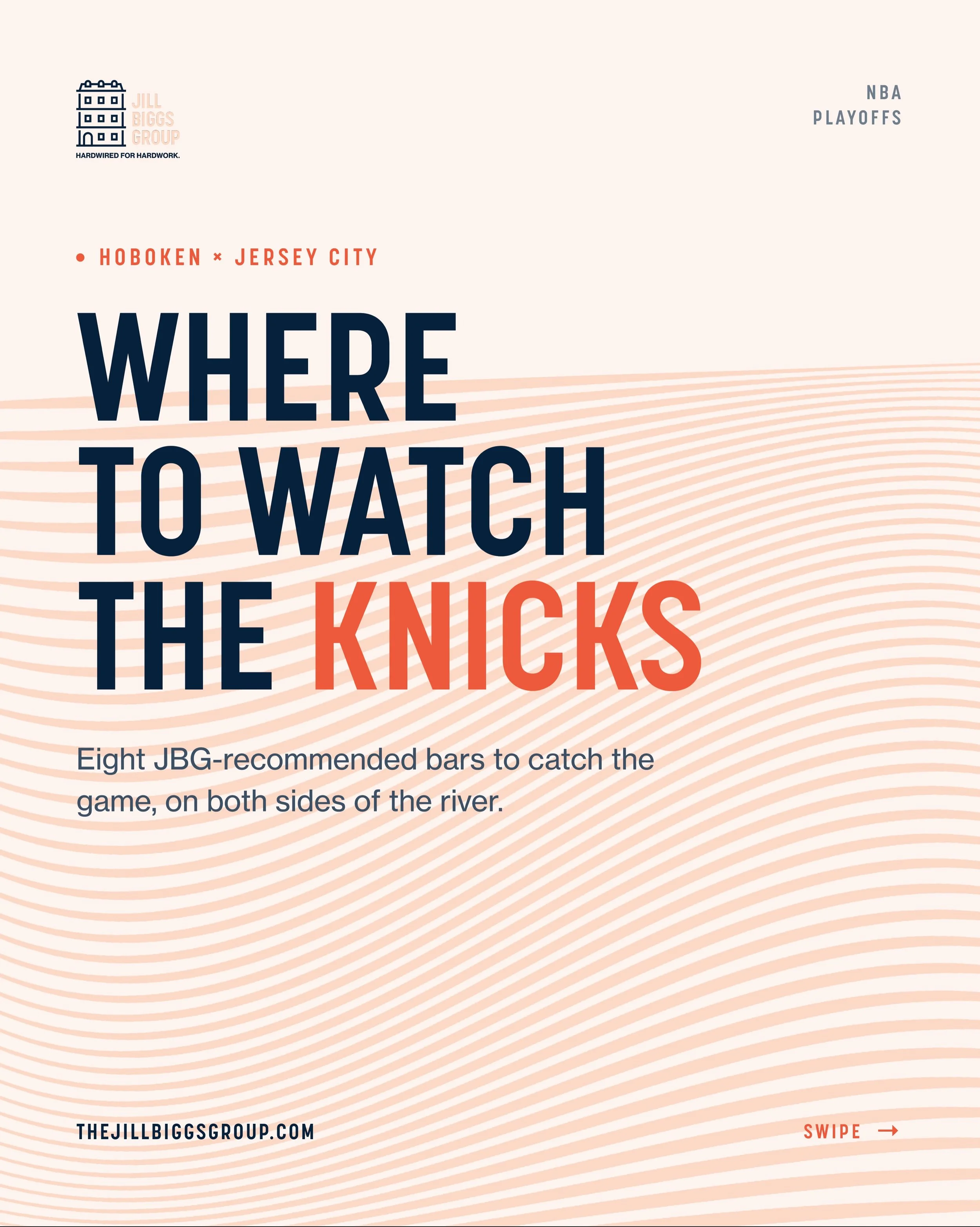 🏀 Knicks fans, this one&rsquo;s for you.

Looking for the best spots to catch the game in Hoboken &amp; Jersey City? We&rsquo;ve rounded up some of our favorites:

📍 Jersey City &bull; Hudson Hall &bull; Legends FC &bull; O&rsquo;Hara&rsquo;s &bull