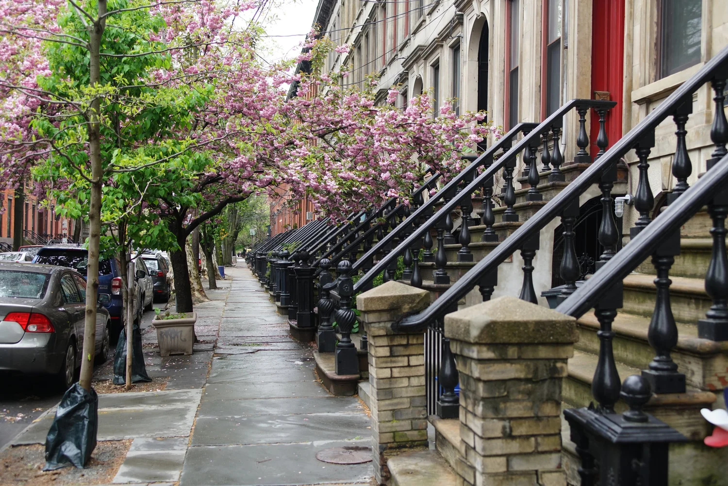 Historic brownstones in Downtown Jersey City