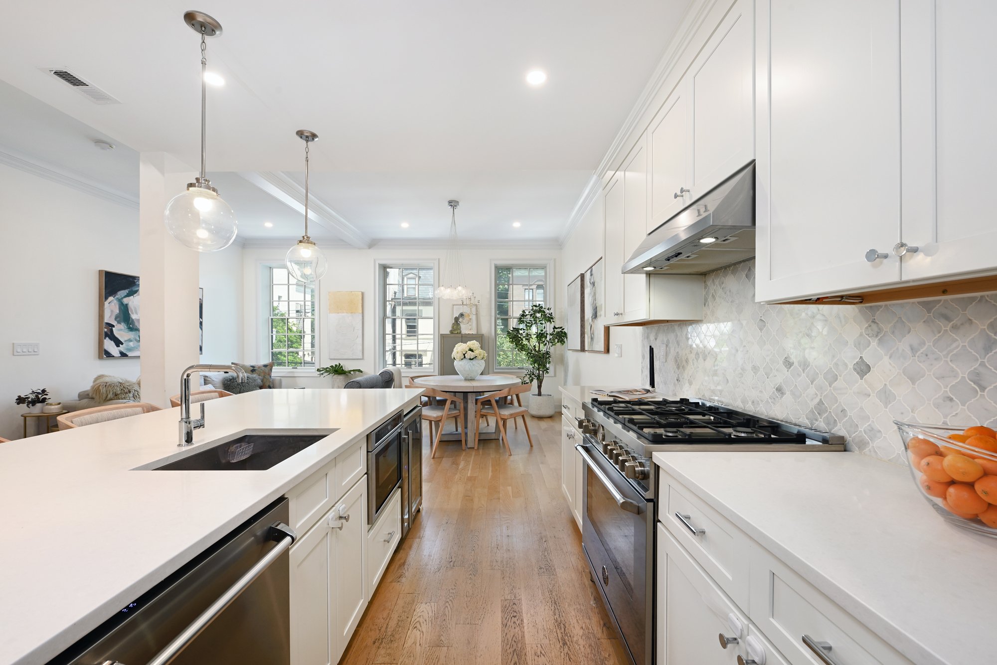 rennovated kitched in Jersey City, NJ condo