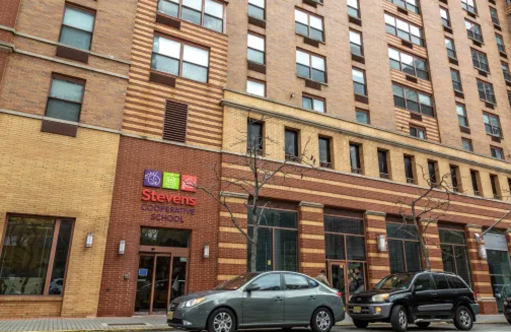 Exterior of Stevens Cooperative School Hoboken NJ