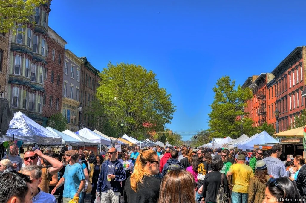 crowd at Hoboken Arts and Music Festival