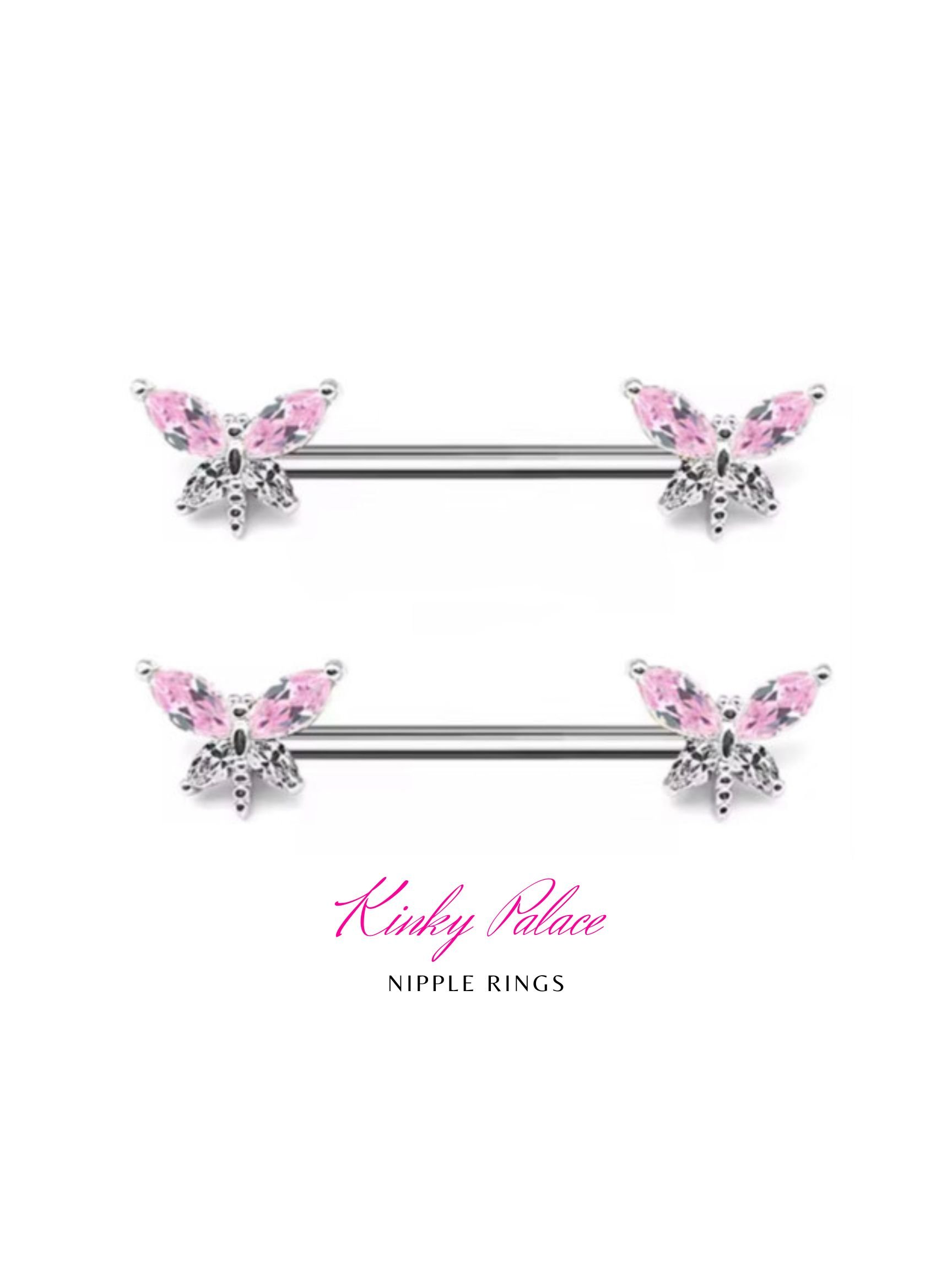 Butterfly Nipple Rings