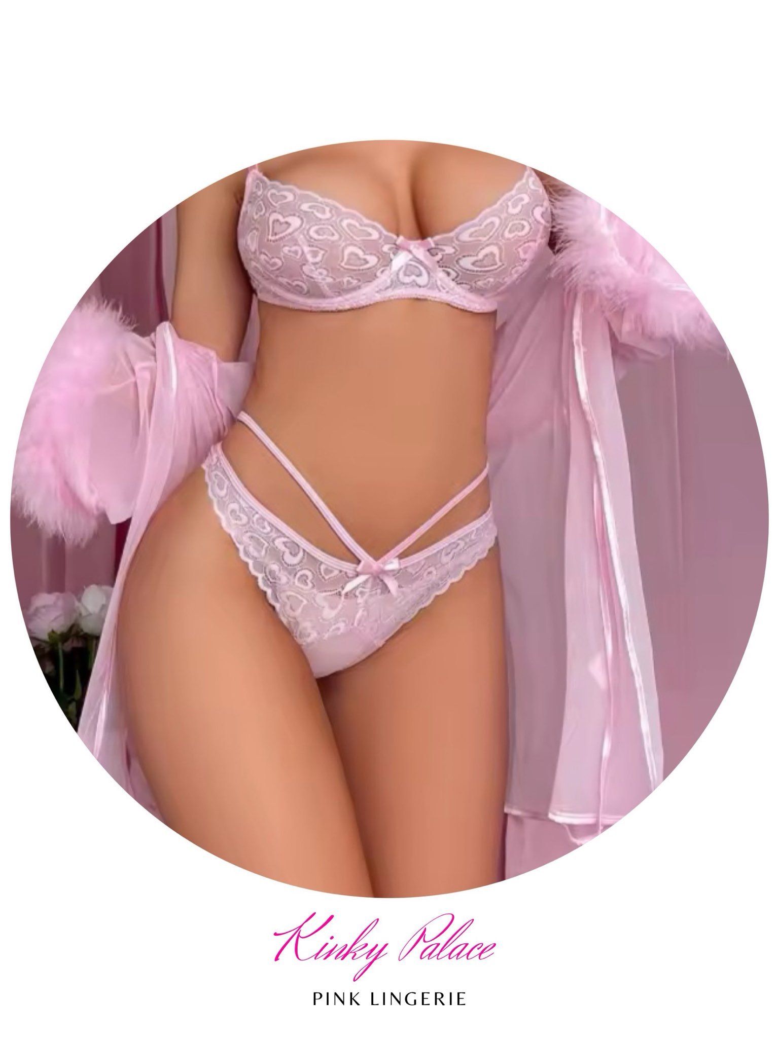 Pink Lingerie with Robe