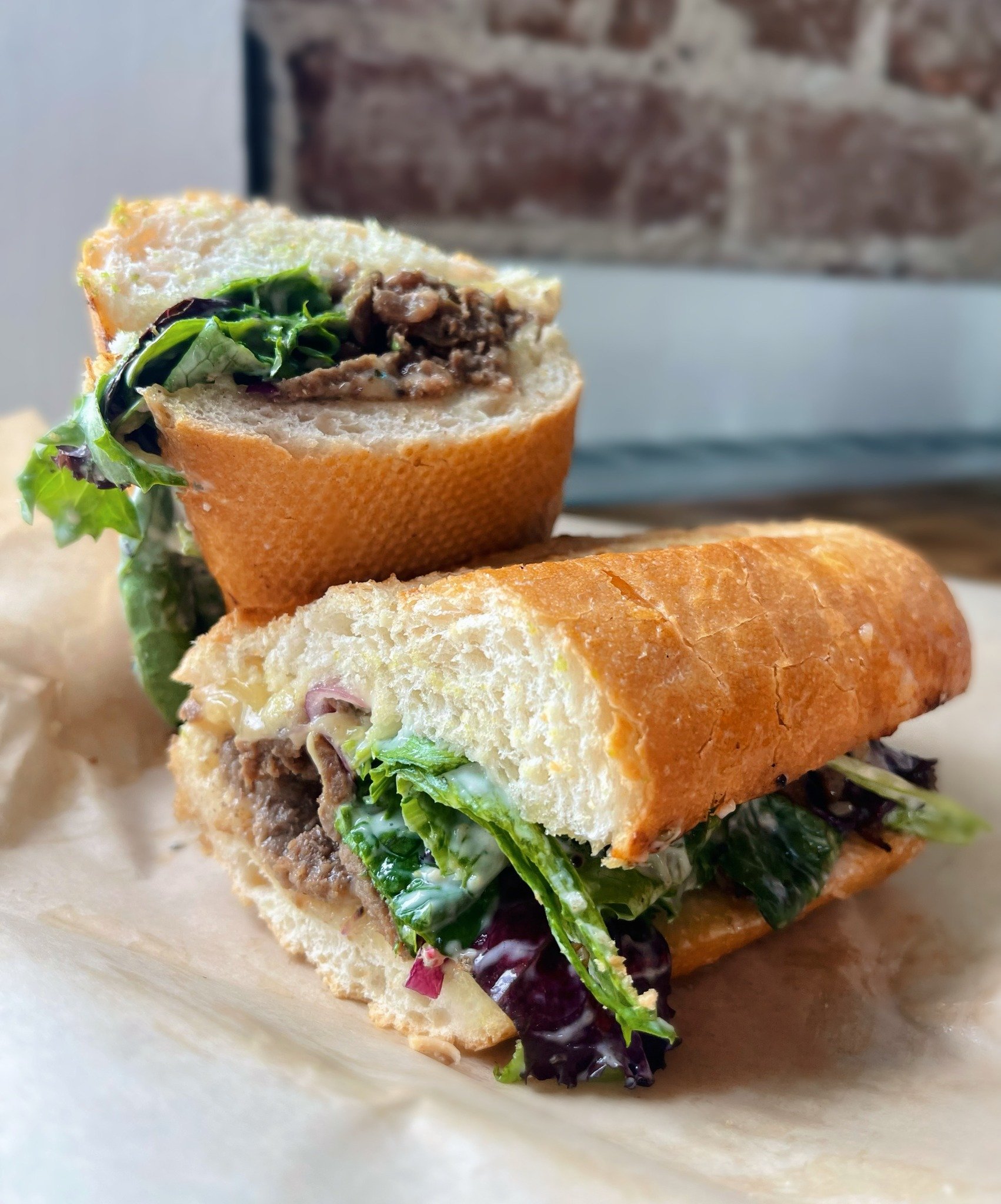 Craving a flavorful and energizing lunch to power through your day? 

You're in for a treat! Indulge in our mouth-watering Steak Sandwich &ndash; it may get a bit messy, but the taste makes it all worthwhile! Also, don't forget to check out our break