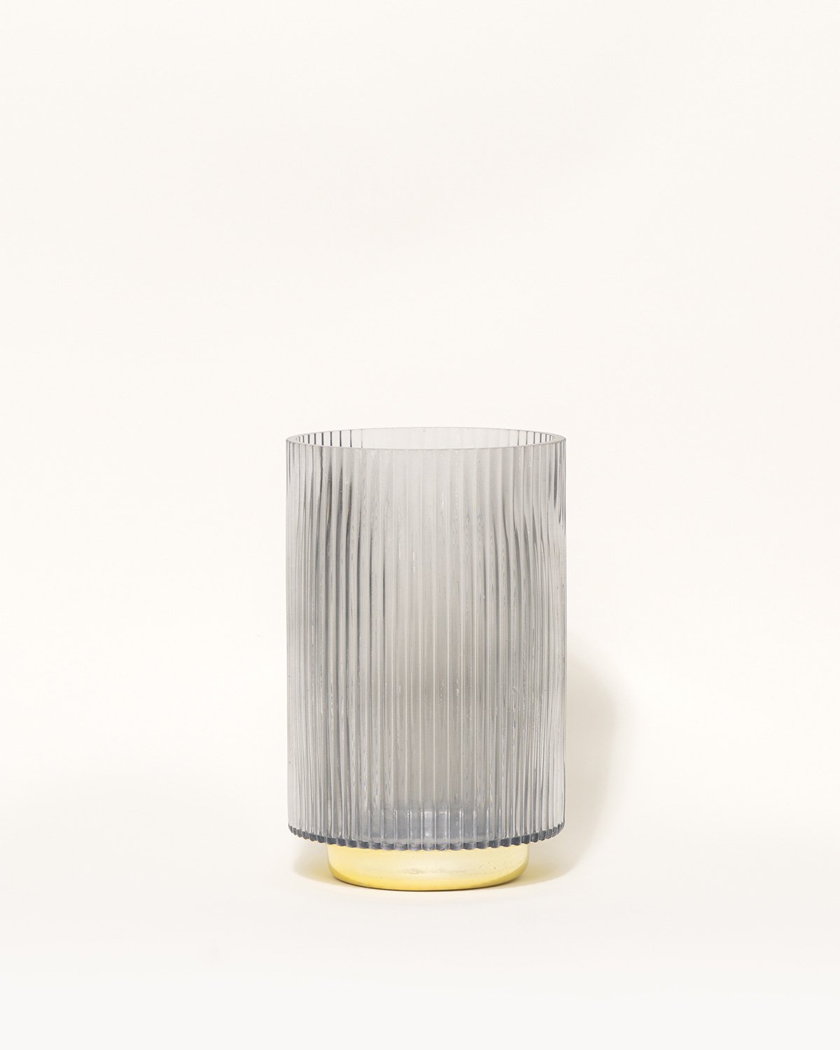 No 117. Ribbed Glass Votive Holder