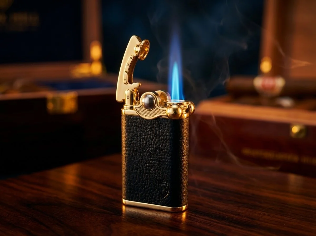 torch tobacco Ruroz Cigar Lighter, Butane Fuel Refillable, Soft/Jet Flame Switchable Cigarette Lighter with Flame Adjustable and Rotatable Switch, Unique Gift black (REF 000430) Blending tradition with innovation JFR Lunatic Torch Cigars Dreamlands