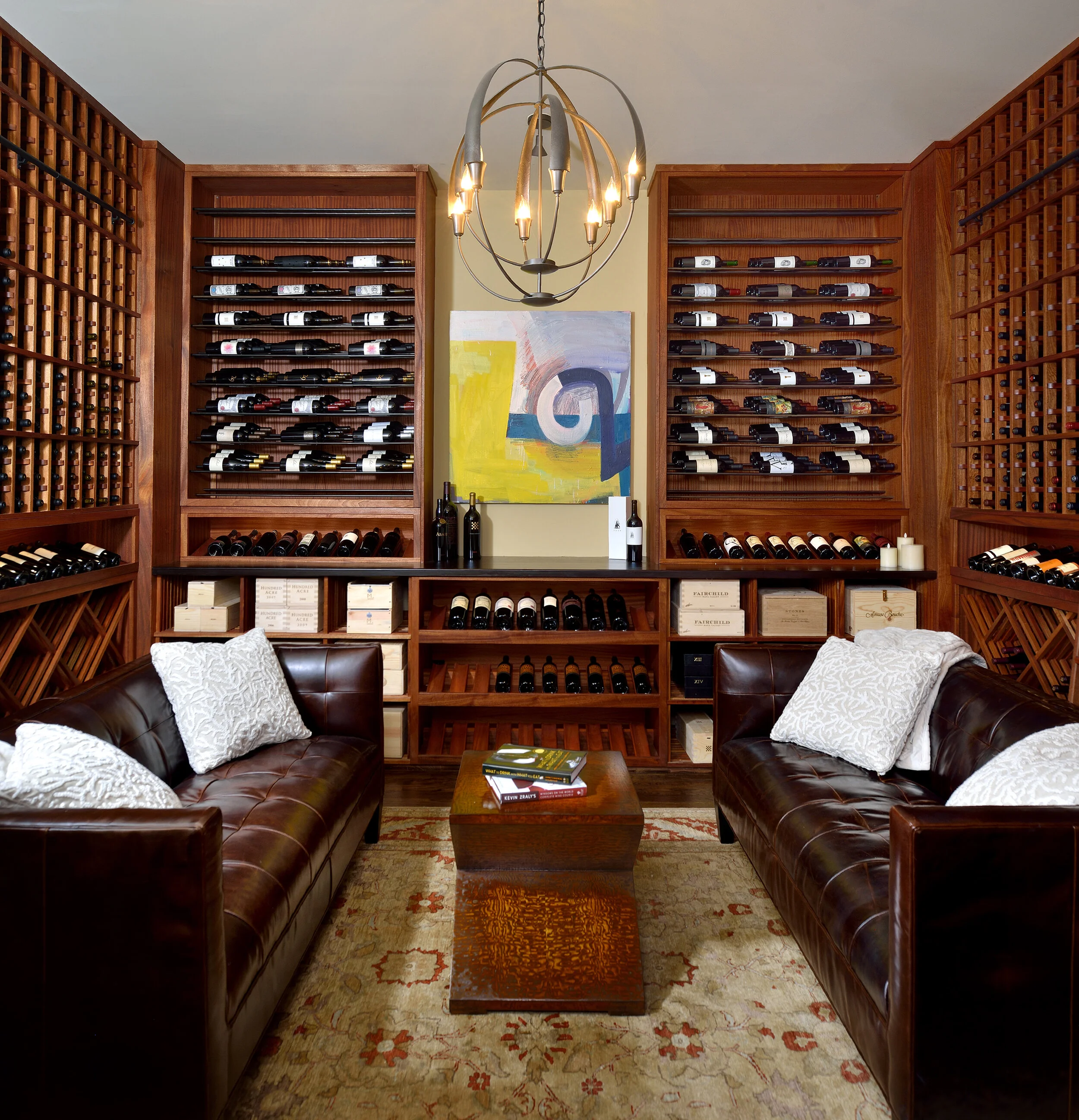 Home Office into a Custom Wine Feature Nos Caves Vin