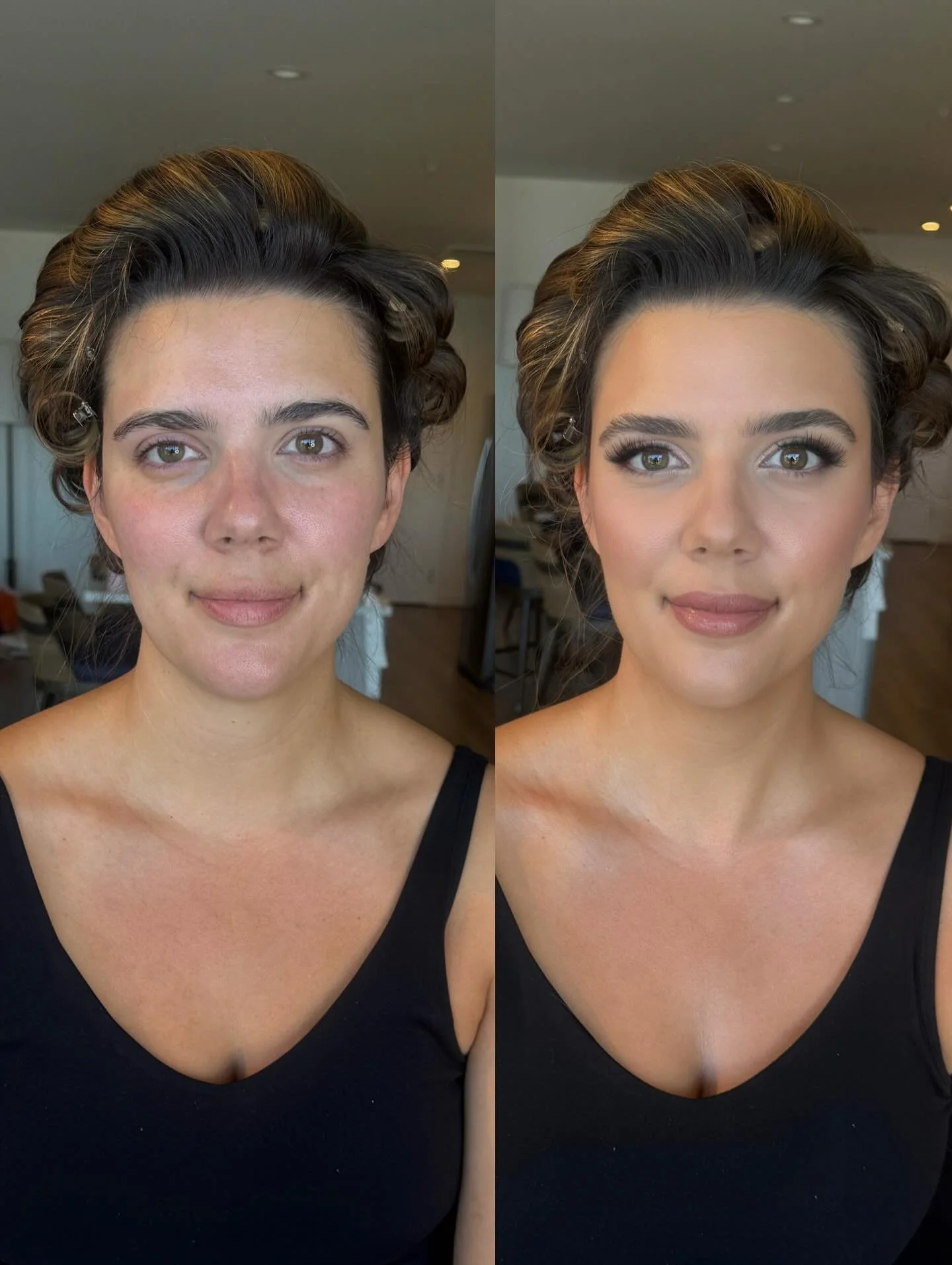 Speechless 😶. Lacey crushed another beautiful face. Face by @laceofface 
.
 #beforeandafter #cdaweddings #cdabride #coeurdaleneweddings #cdaidaho