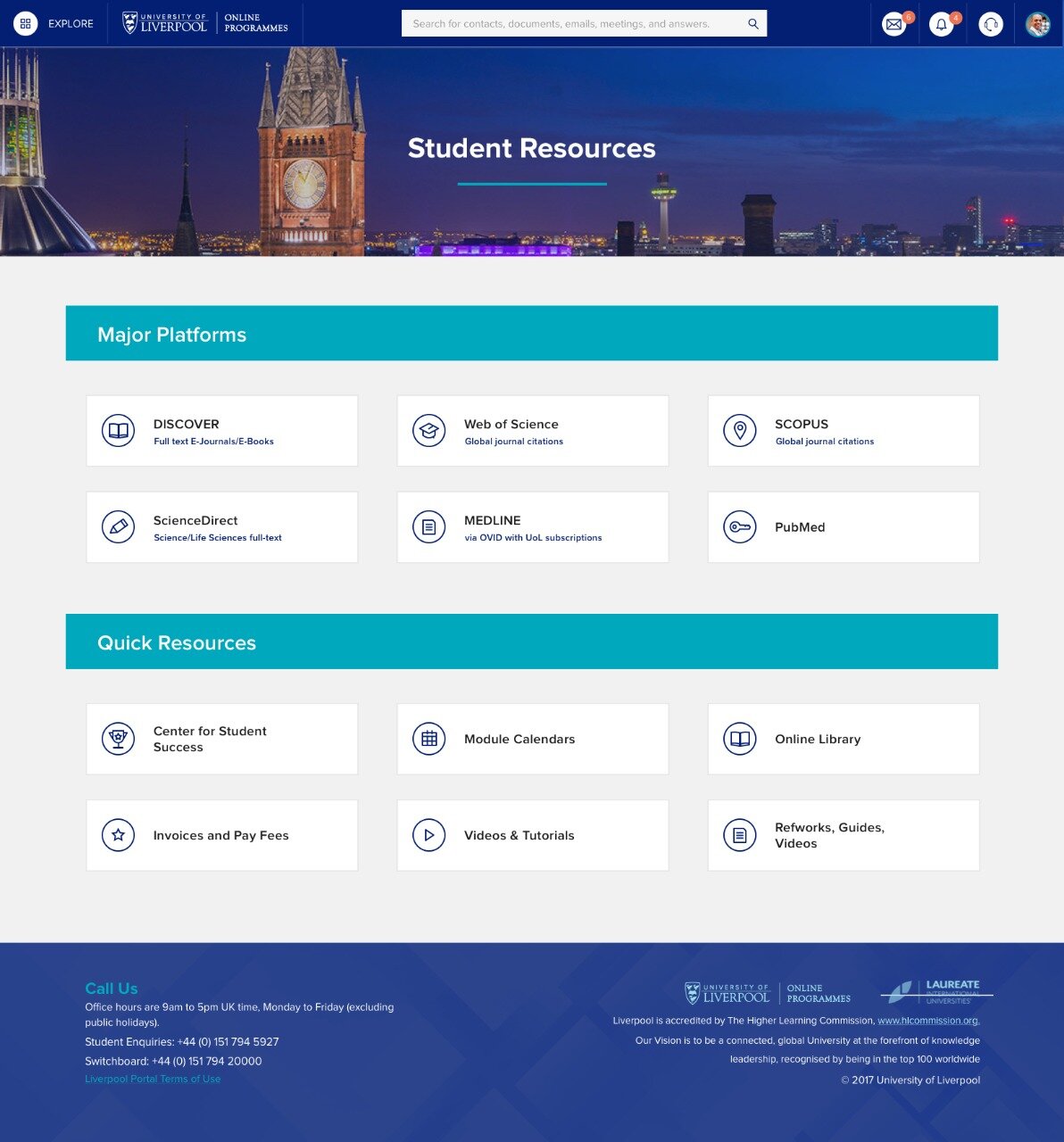 Access to student resources
