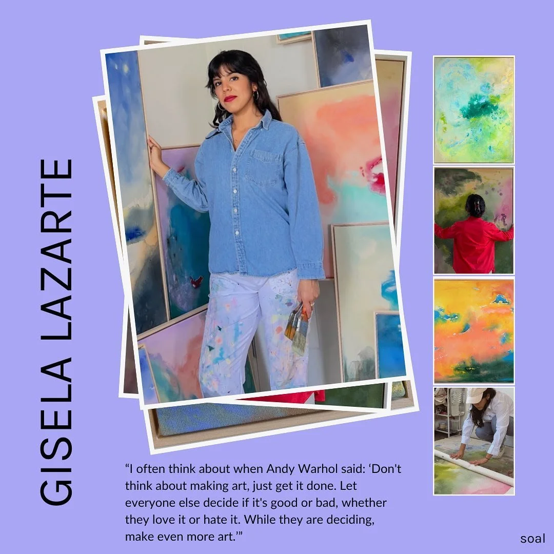 We&rsquo;re excited to share our latest feature with artist Gisela A. Lazarte! Click the link in bio to read more about Gisela and what inspires her colorful and abstract paintings. Gisela was born and raised in Venezuela and has been based in New Yo